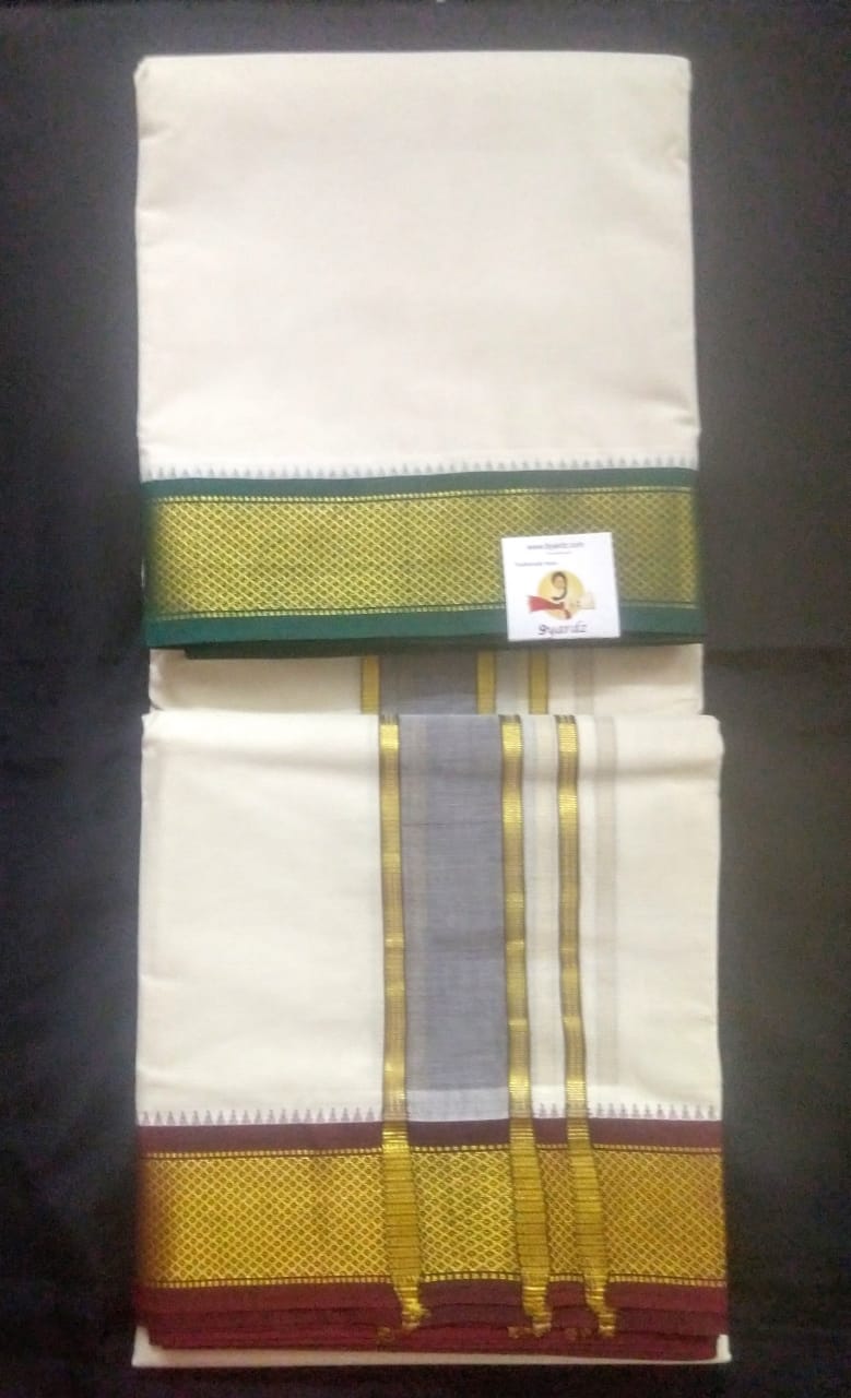 Pure cotton Muhurtham dhoti 10*6 11kann