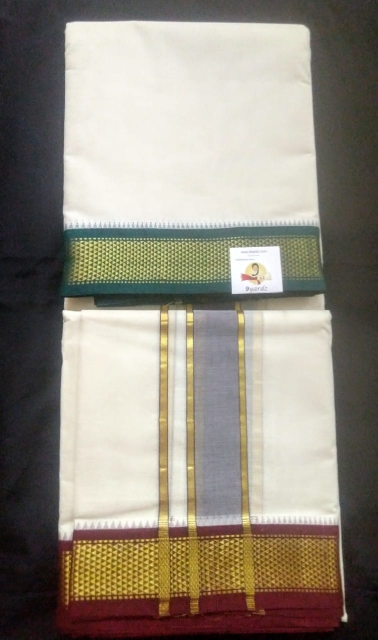 Pure cotton Muhurtham dhoti 10*6 9 kann
