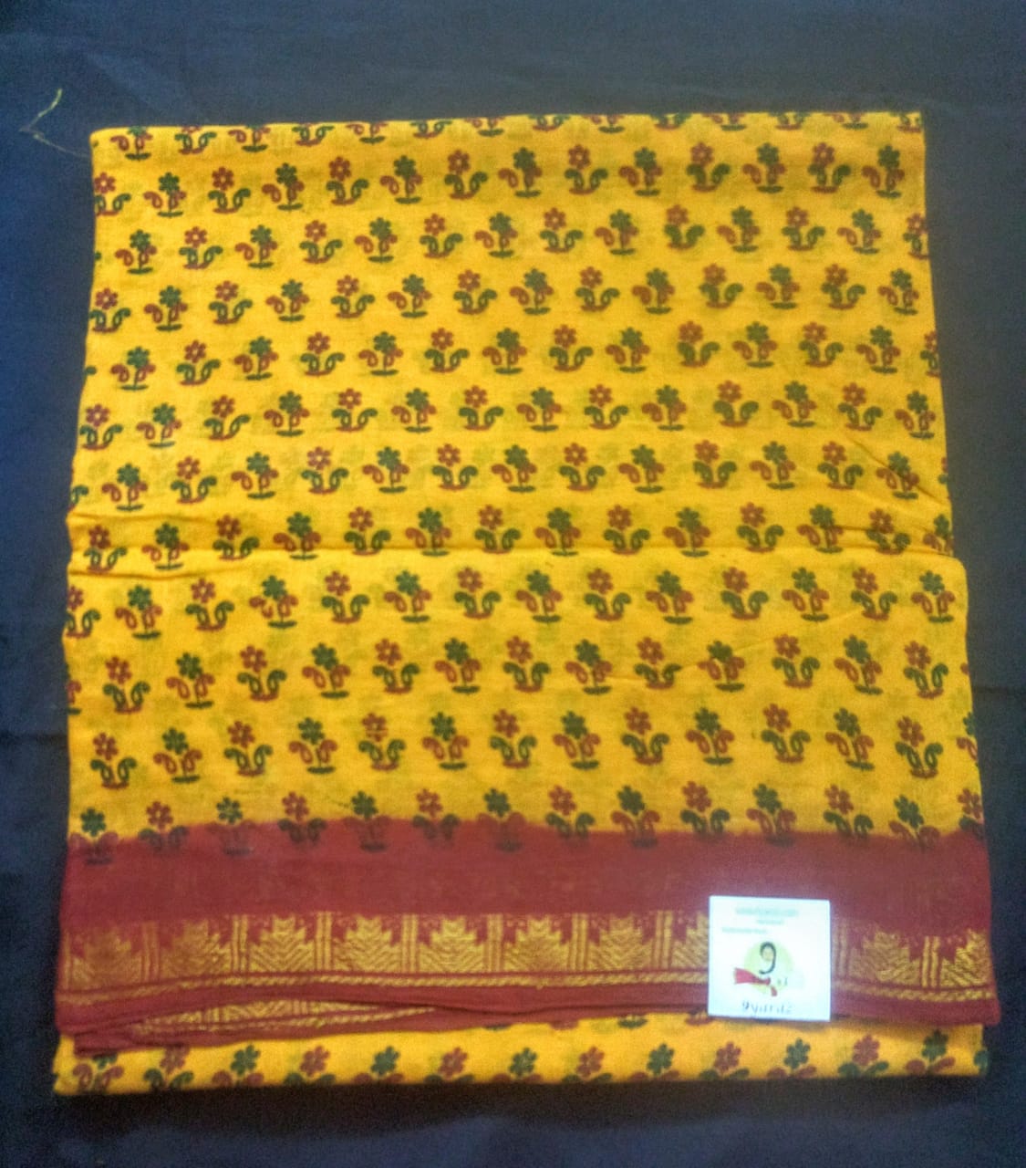Sungudi cotton 9 yardz
