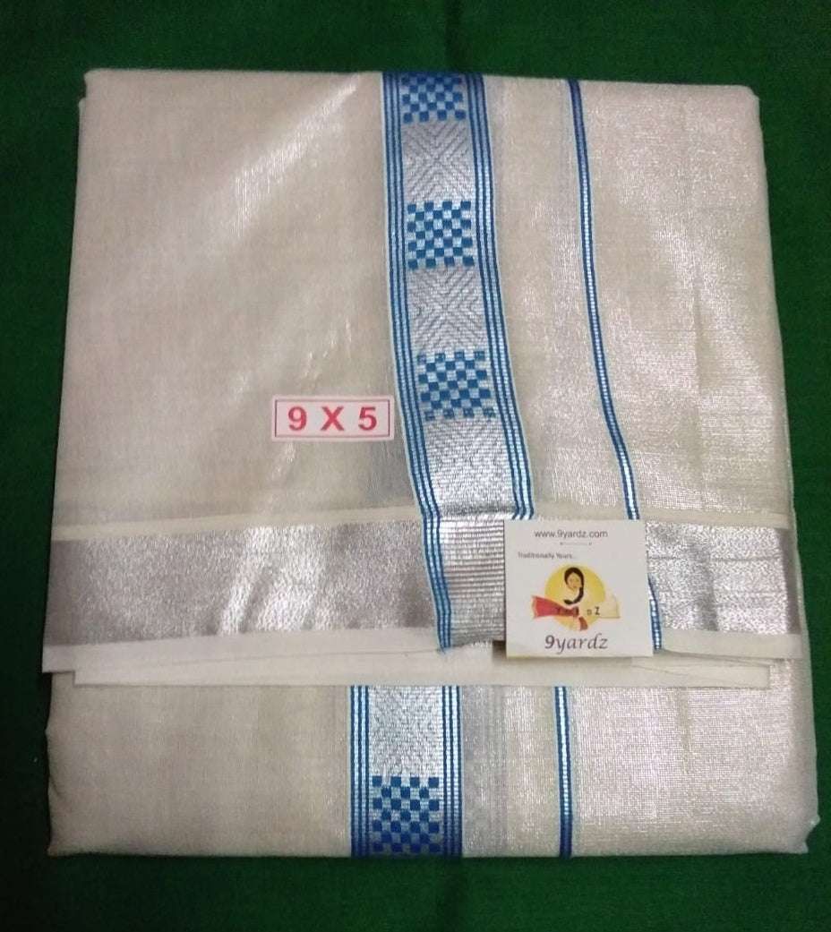 Cotton Tissue Dhothi 9*5