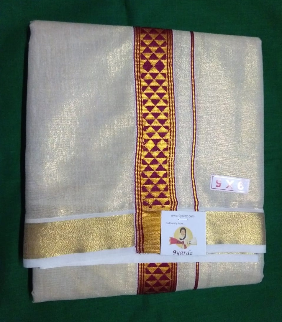Cotton Tissue Dhothi 9*5