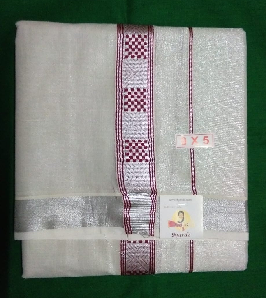 Cotton Tissue Dhothi 9*5
