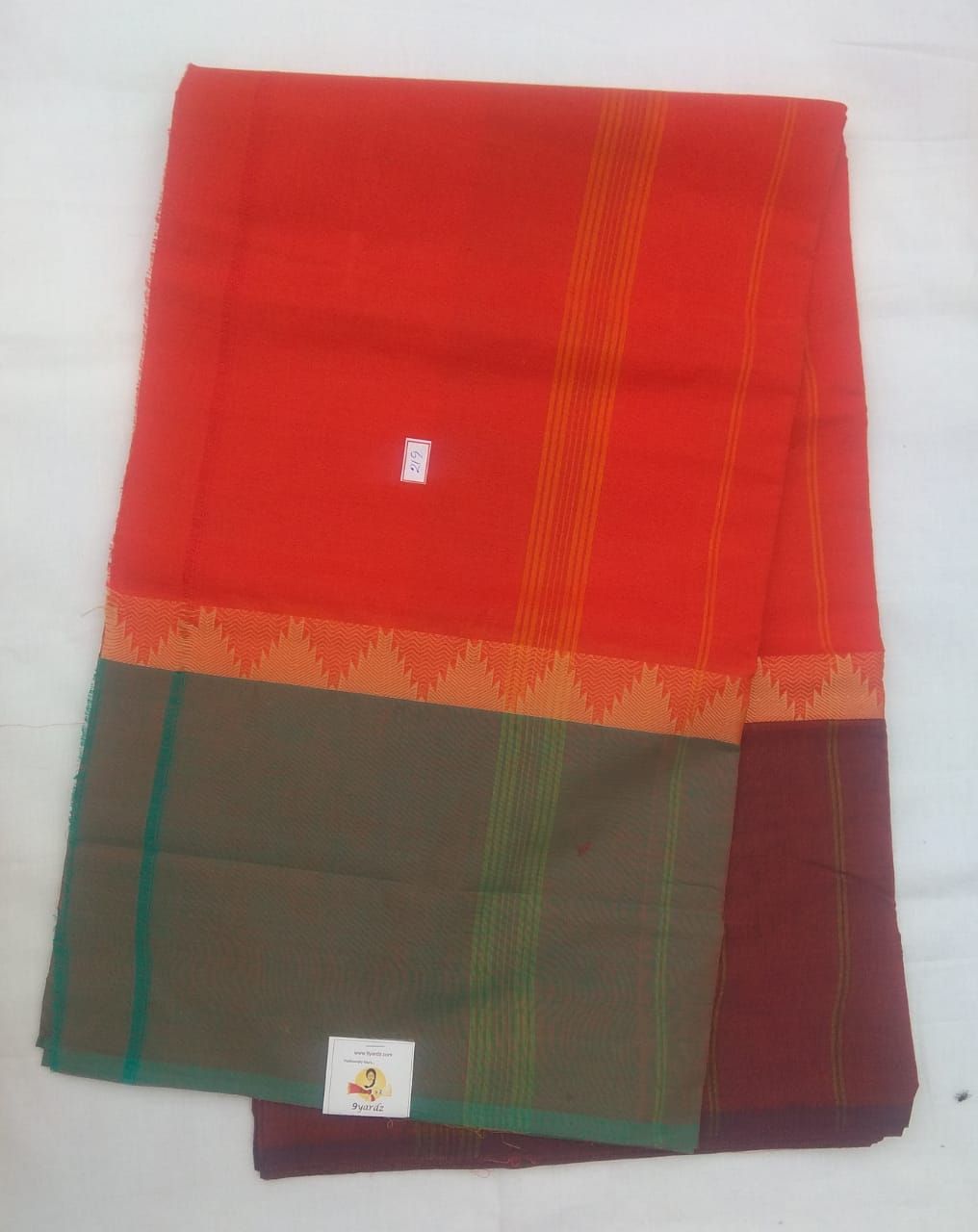 Chettinadu/ Karaikudi cotton 6 yards