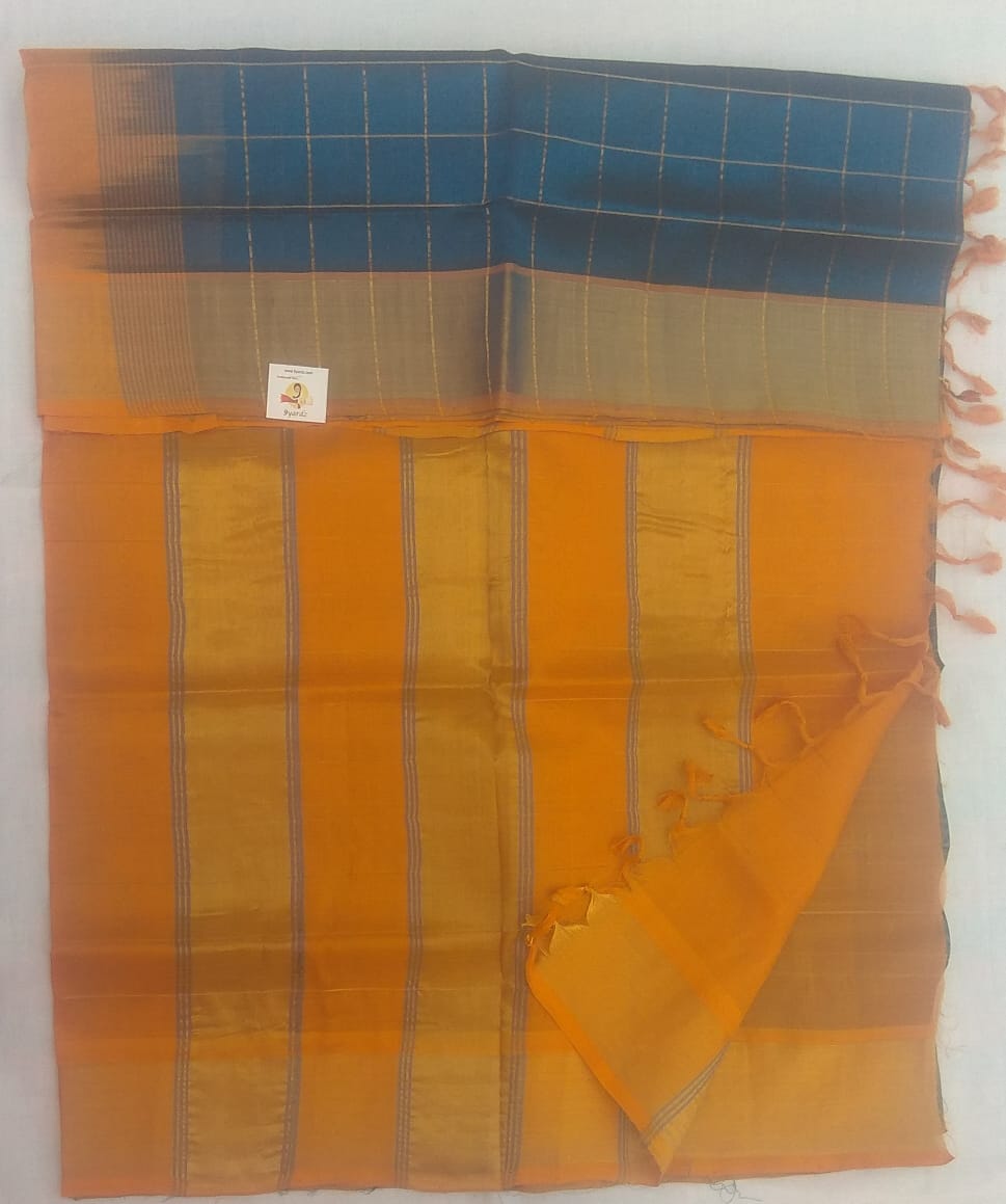 Jari kattam (body)- Andhra Silk Cotton 6 yards