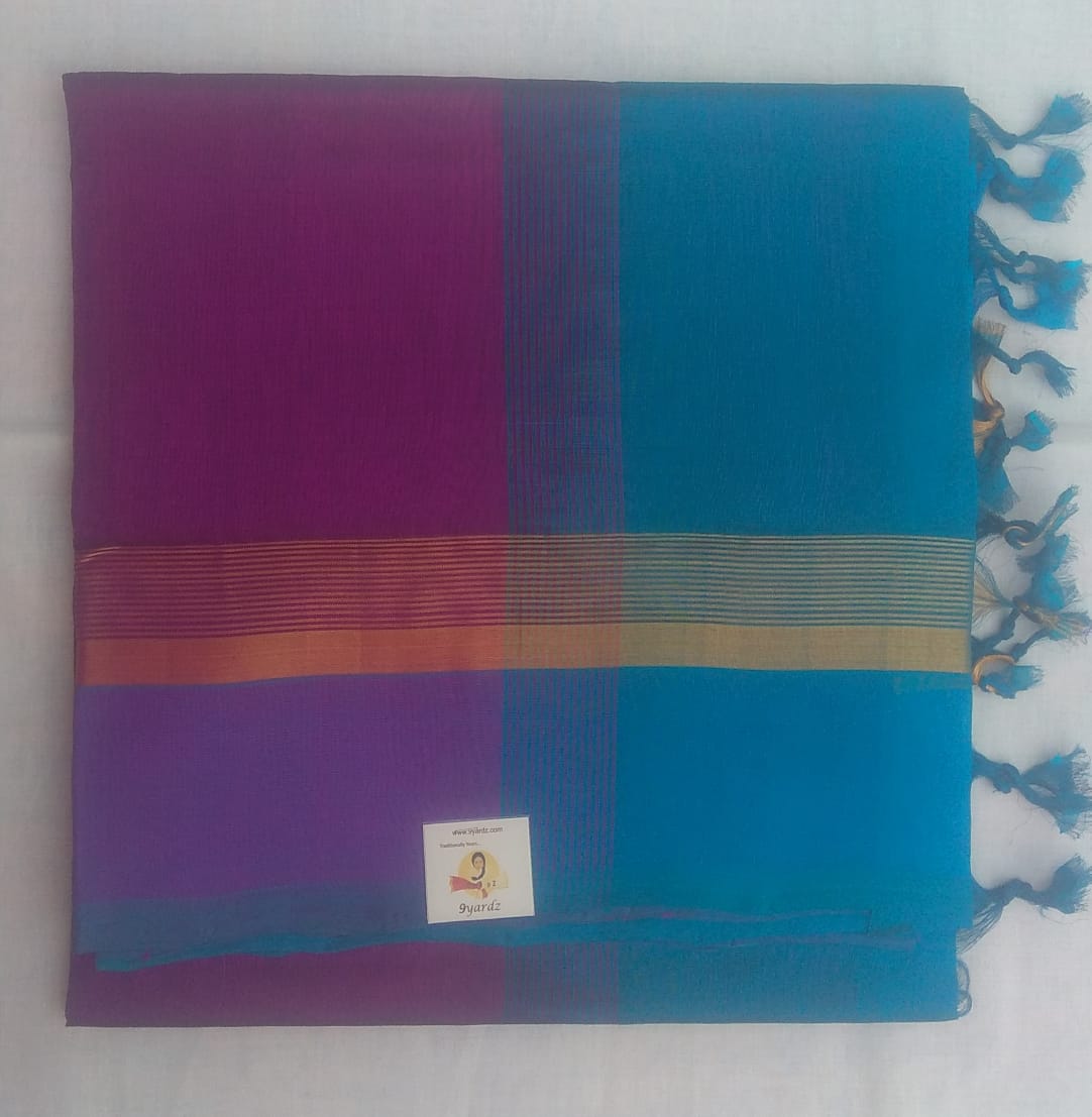 Guddanj border- Andhra Silk Cotton 6 yards