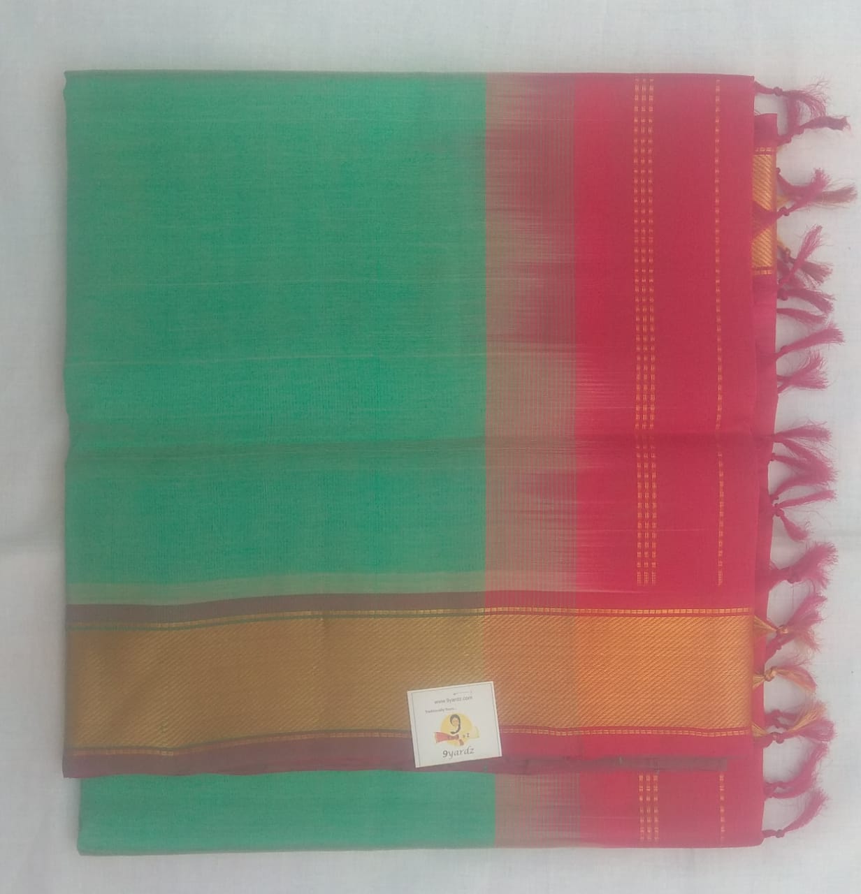 Kadi Jari border- Andhra Silk Cotton 6 yards
