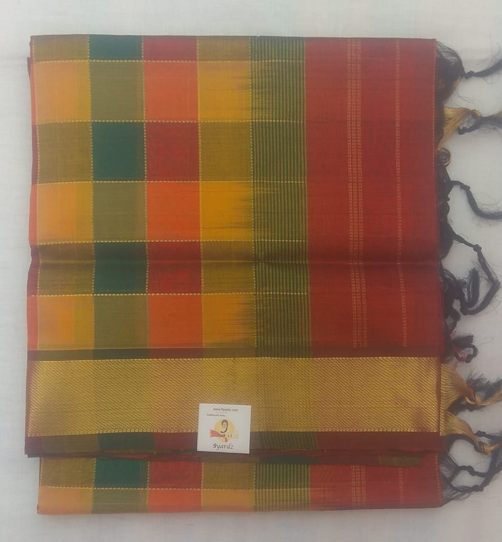 Paalum pazhamum kattam- Andhra Silk Cotton 6 yards