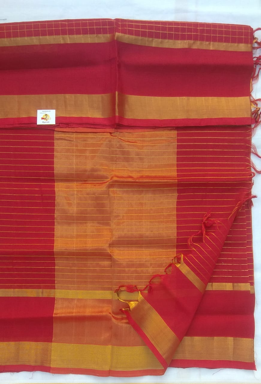 Jari kattam (body)- Andhra Silk Cotton 6 yards