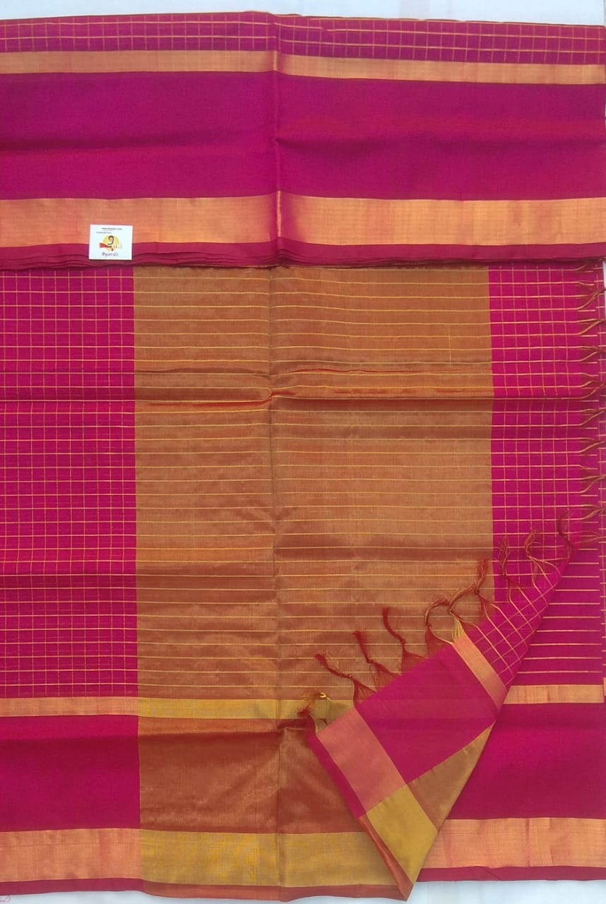 Jari kattam (body)- Andhra Silk Cotton 6 yards