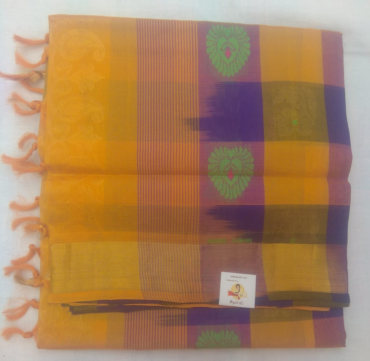Rich jari butta in body with rich pallu- Andhra Silk Cotton 6 yards
