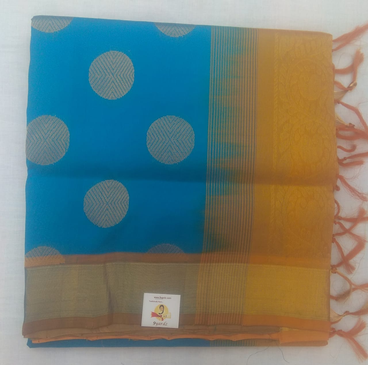 Rich jari butta in body with rich pallu- Andhra Silk Cotton 6 yards