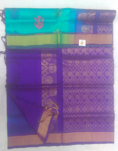 Rich jari butta in body with rich pallu- Andhra Silk Cotton 6 yards