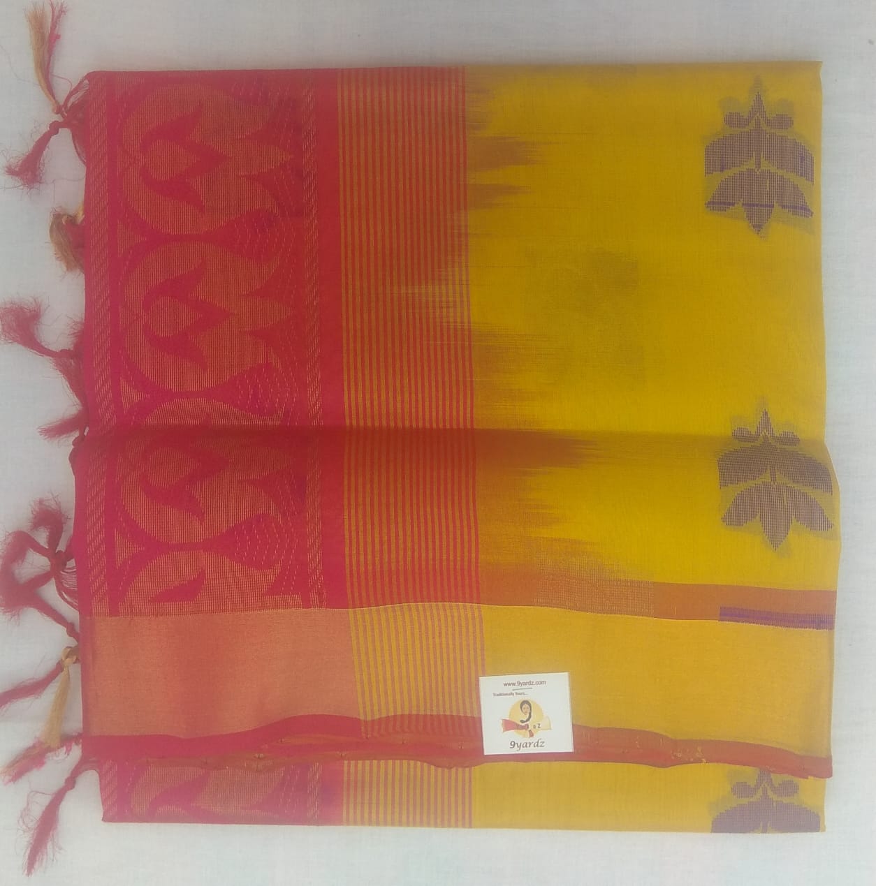Rich jari butta in body with rich pallu- Andhra Silk Cotton 6 yards