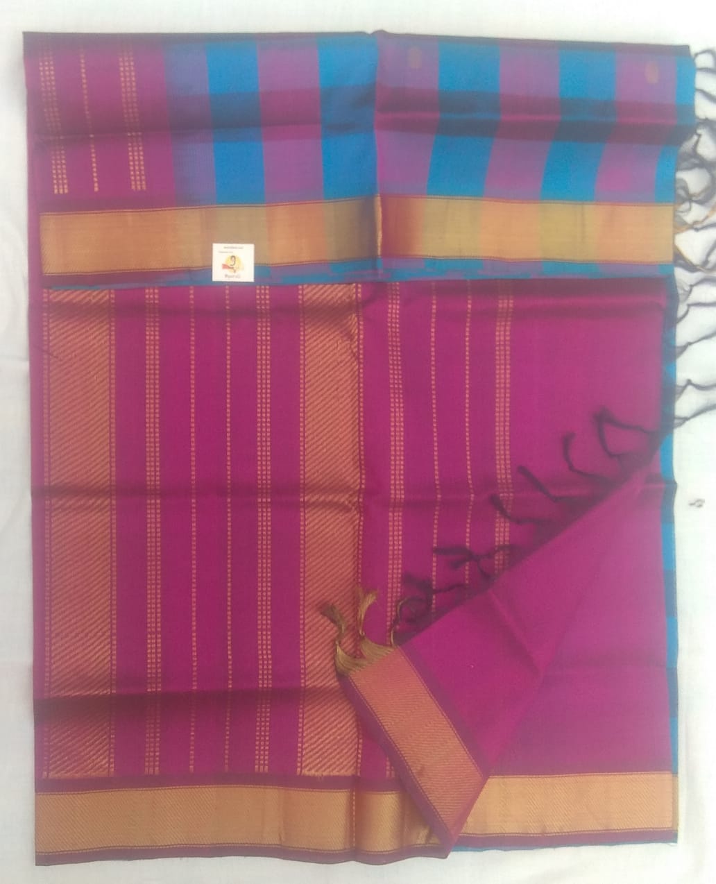 Paalum pazhamum kattam and Butta in body- Andhra Silk Cotton 6 yards