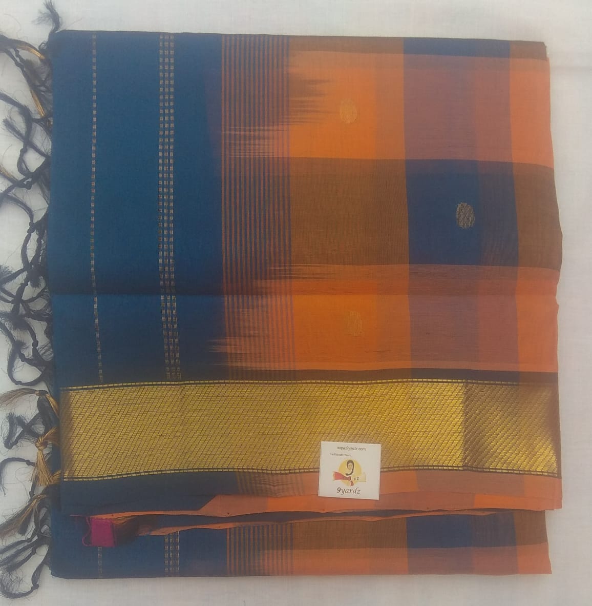 Paalum pazhamum kattam and Butta in body- Andhra Silk Cotton 6 yards