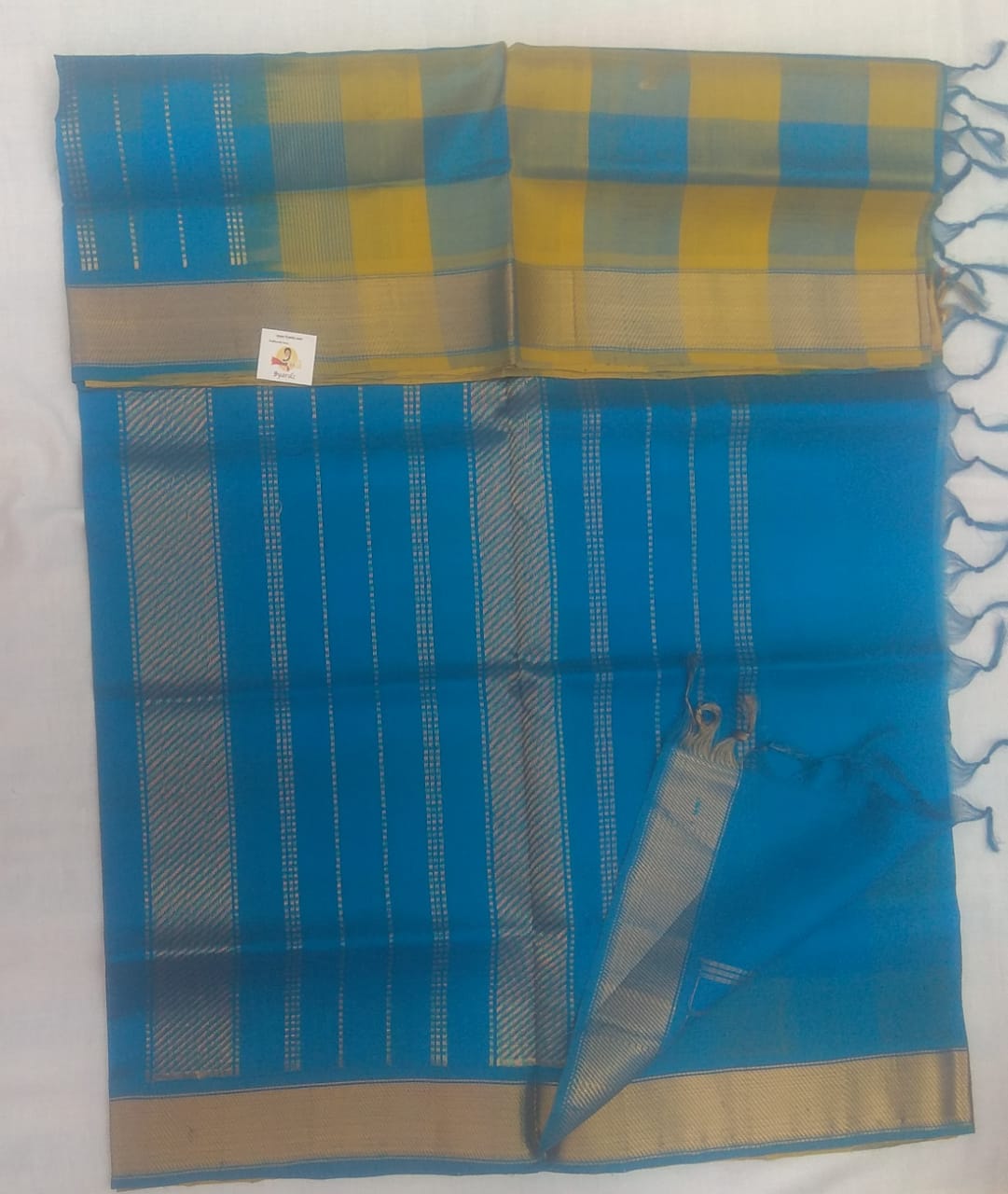 Paalum pazhamum kattam and Butta in body- Andhra Silk Cotton 6 yards