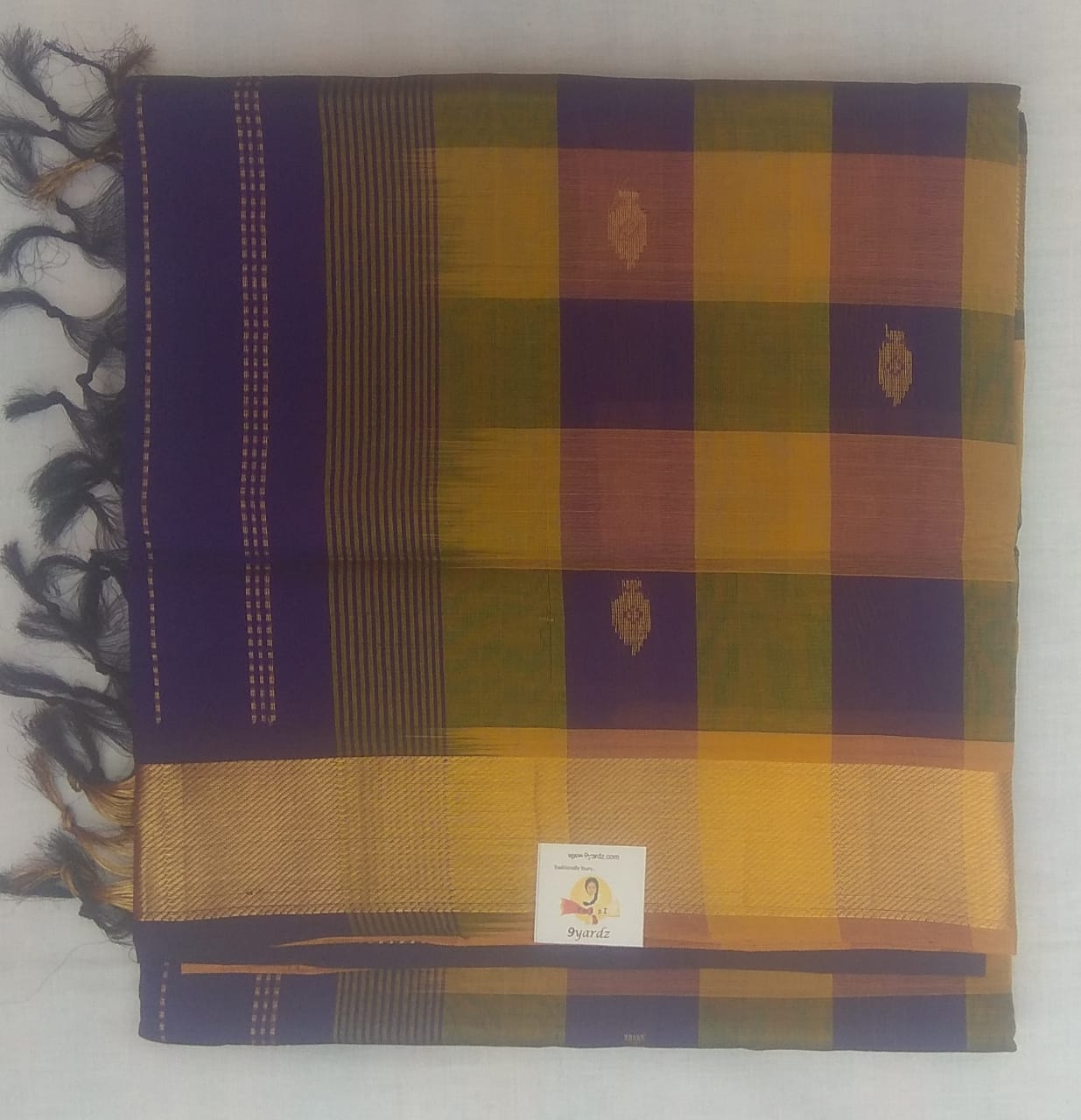 Paalum pazhamum kattam and Butta in body- Andhra Silk Cotton 6 yards