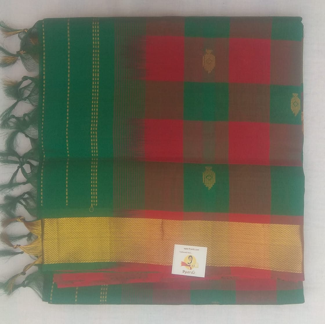 Paalum pazhamum kattam and Butta in body- Andhra Silk Cotton 6 yards