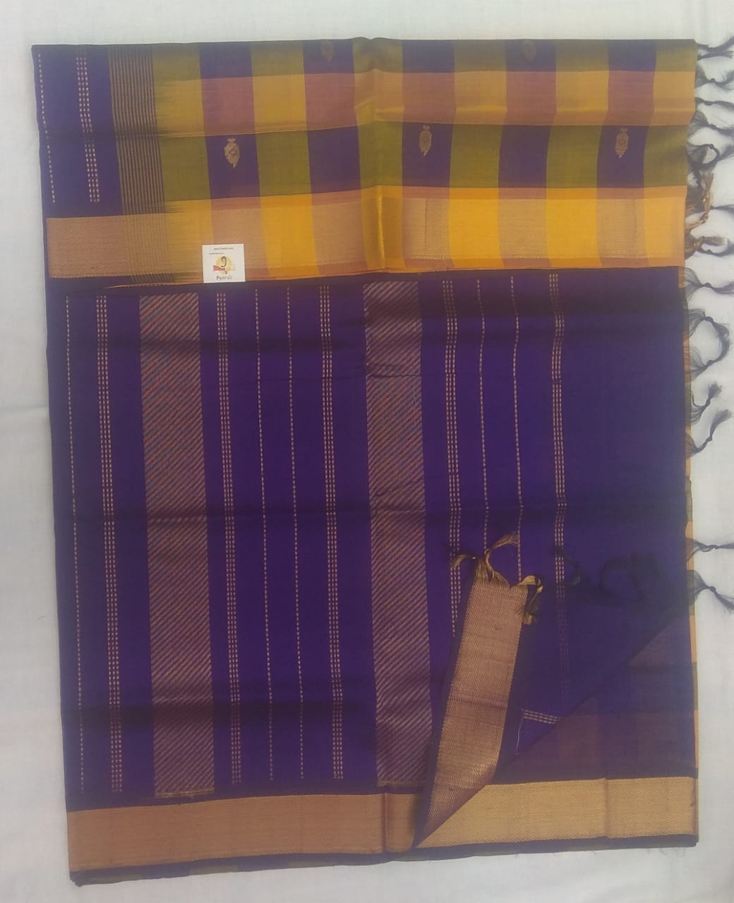 Paalum pazhamum kattam and Butta in body- Andhra Silk Cotton 6 yards