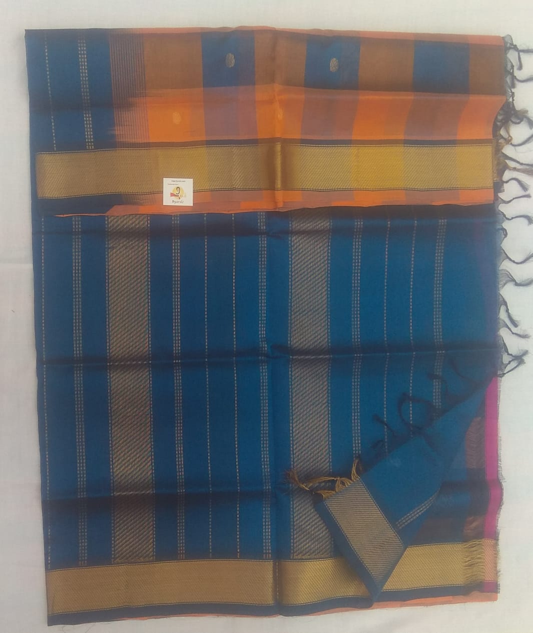 Paalum pazhamum kattam and Butta in body- Andhra Silk Cotton 6 yards