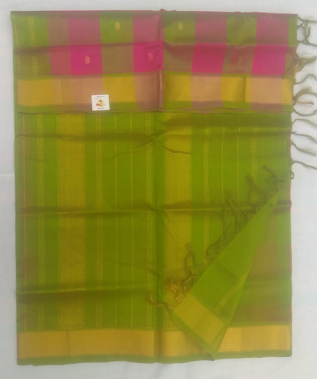 Paalum pazhamum kattam and Butta in body- Andhra Silk Cotton 6 yards