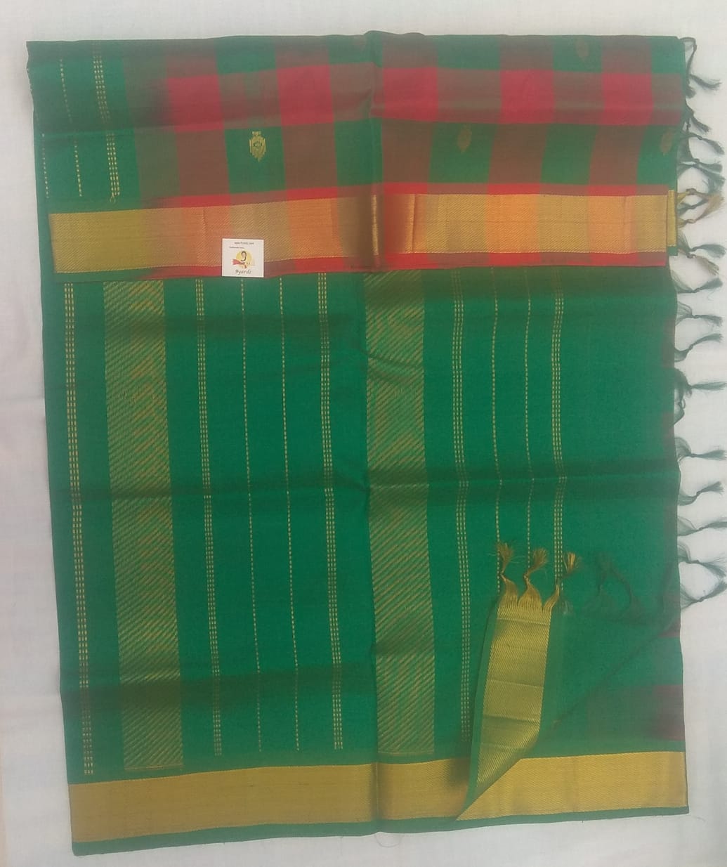 Paalum pazhamum kattam and Butta in body- Andhra Silk Cotton 6 yards