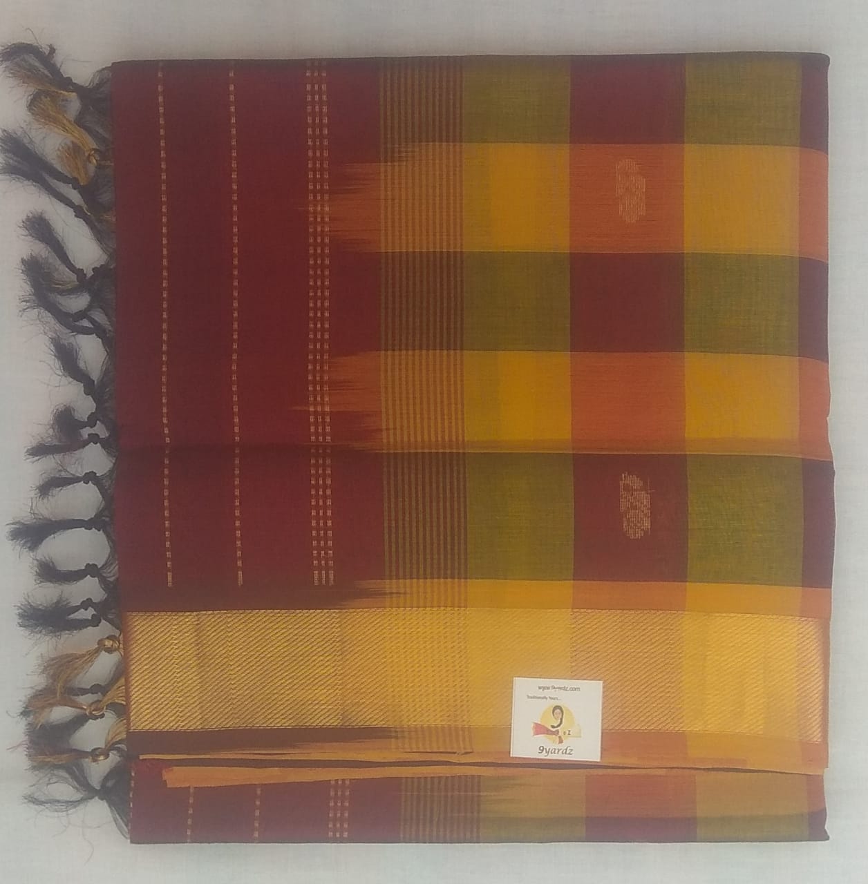 Paalum pazhamum kattam and Butta in body- Andhra Silk Cotton 6 yards