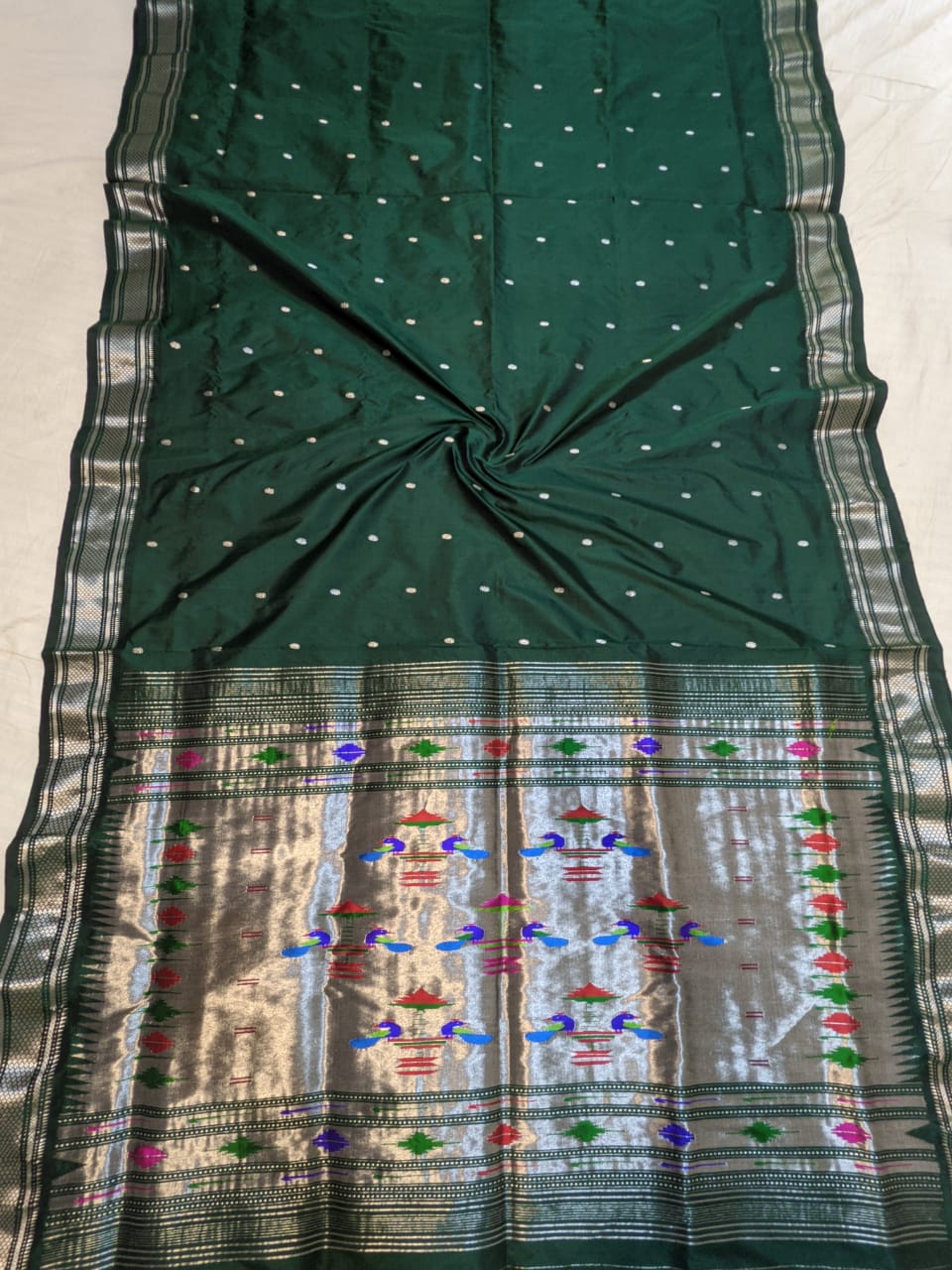 Pure silk paithani 10yards (madisar)