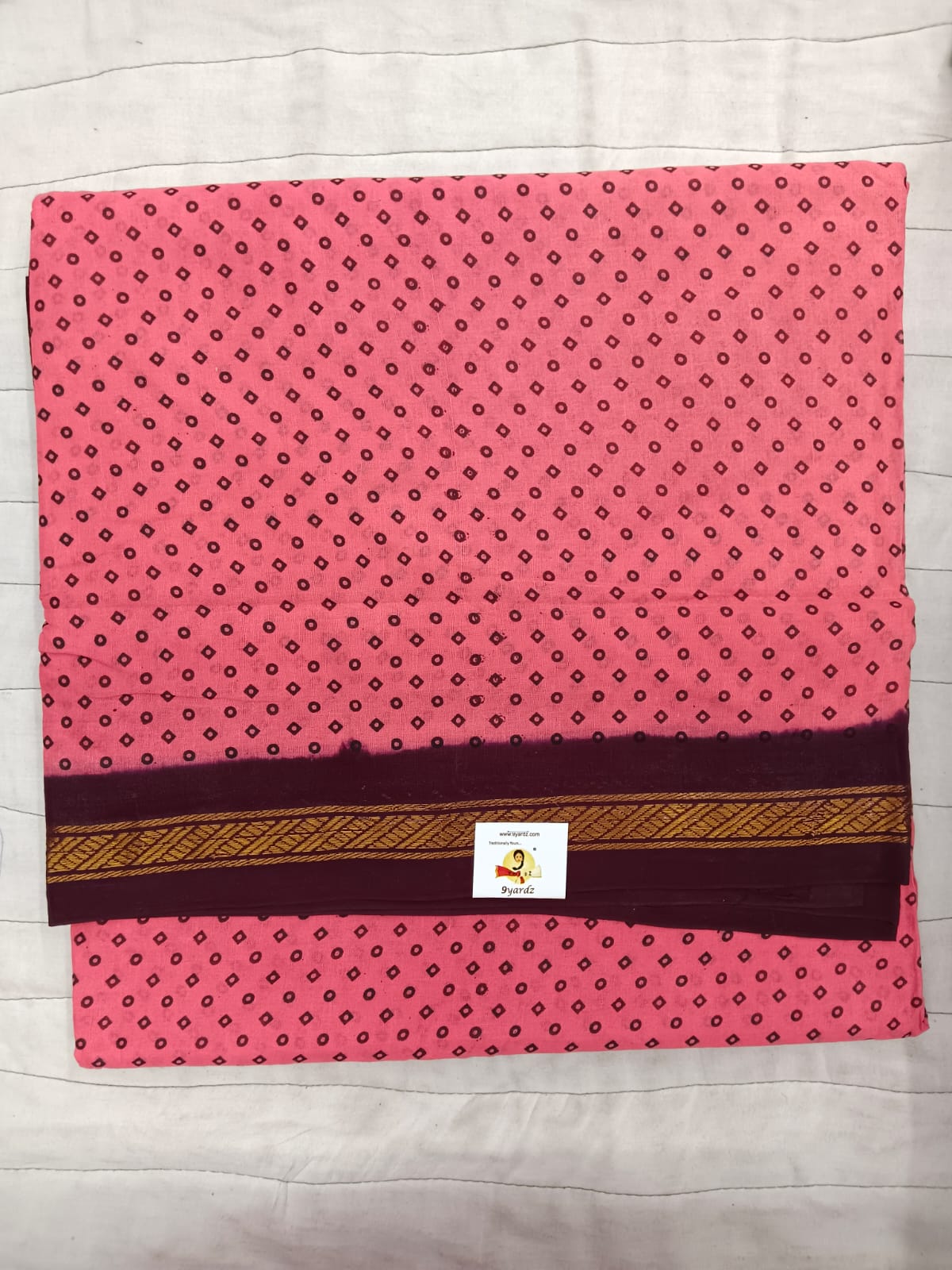 Sungudi cotton 10.5 yards madisar