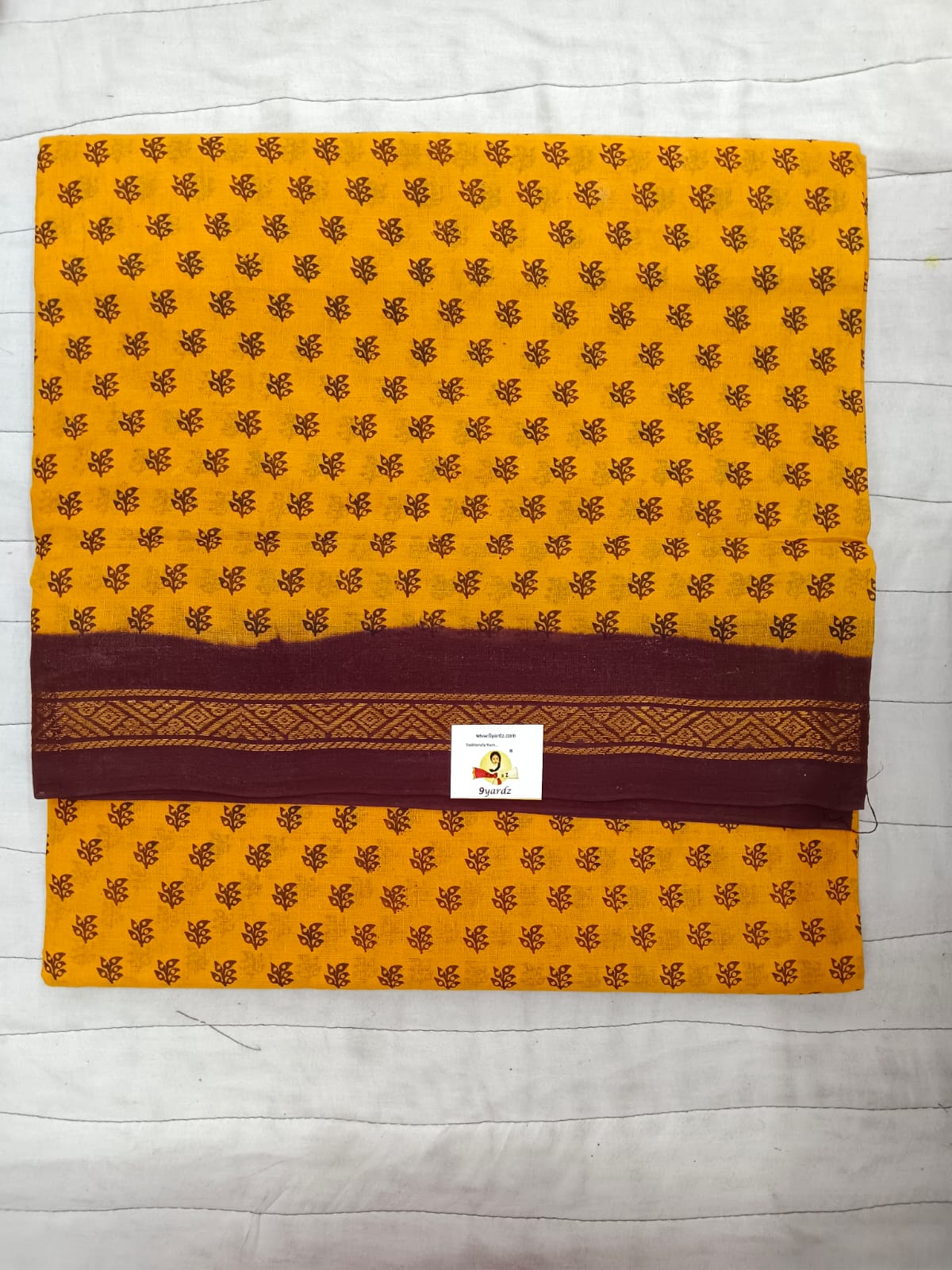 Sungudi cotton 10.5 yards madisar