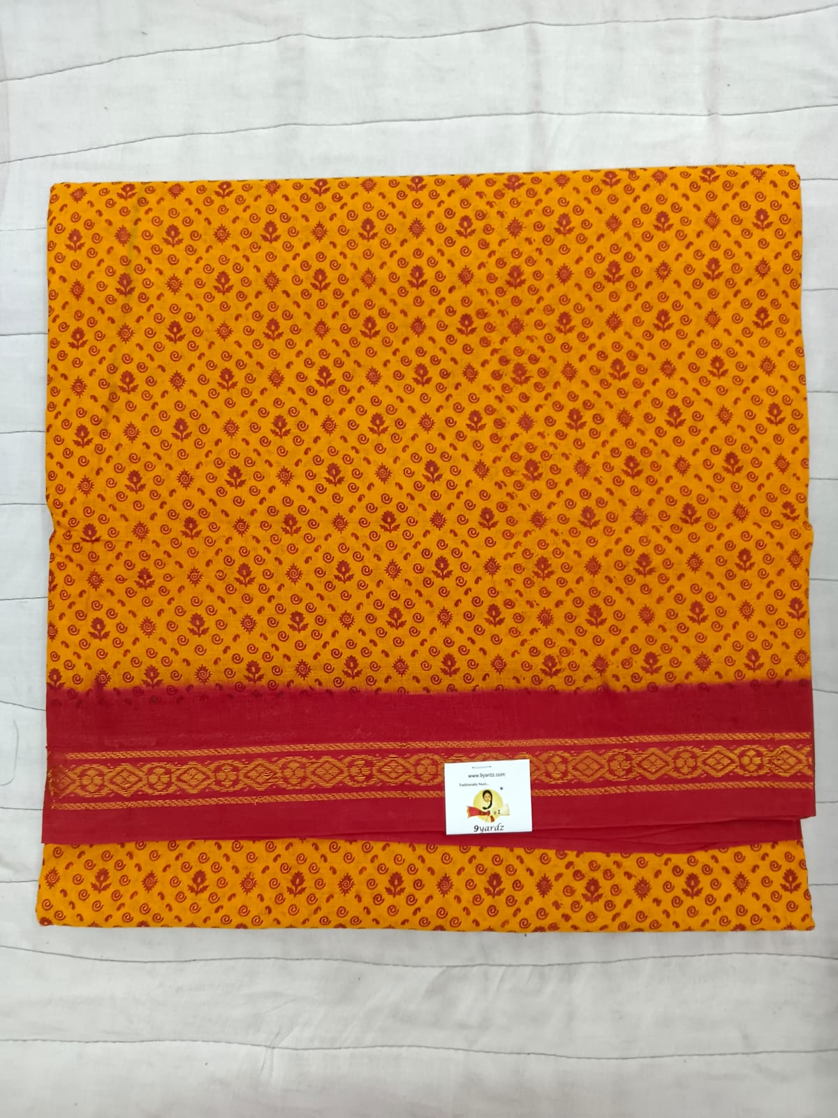 Sungudi cotton 10.5 yards madisar
