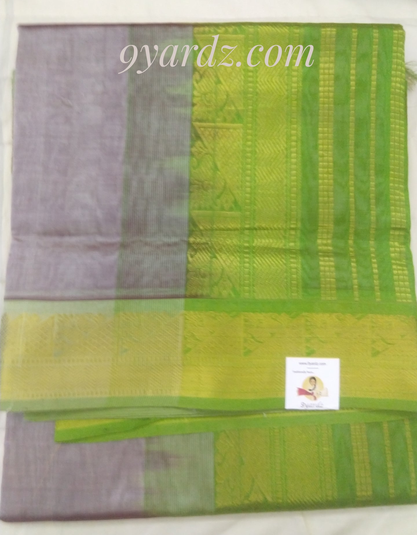 Pure silk cotton - brownish grey by green