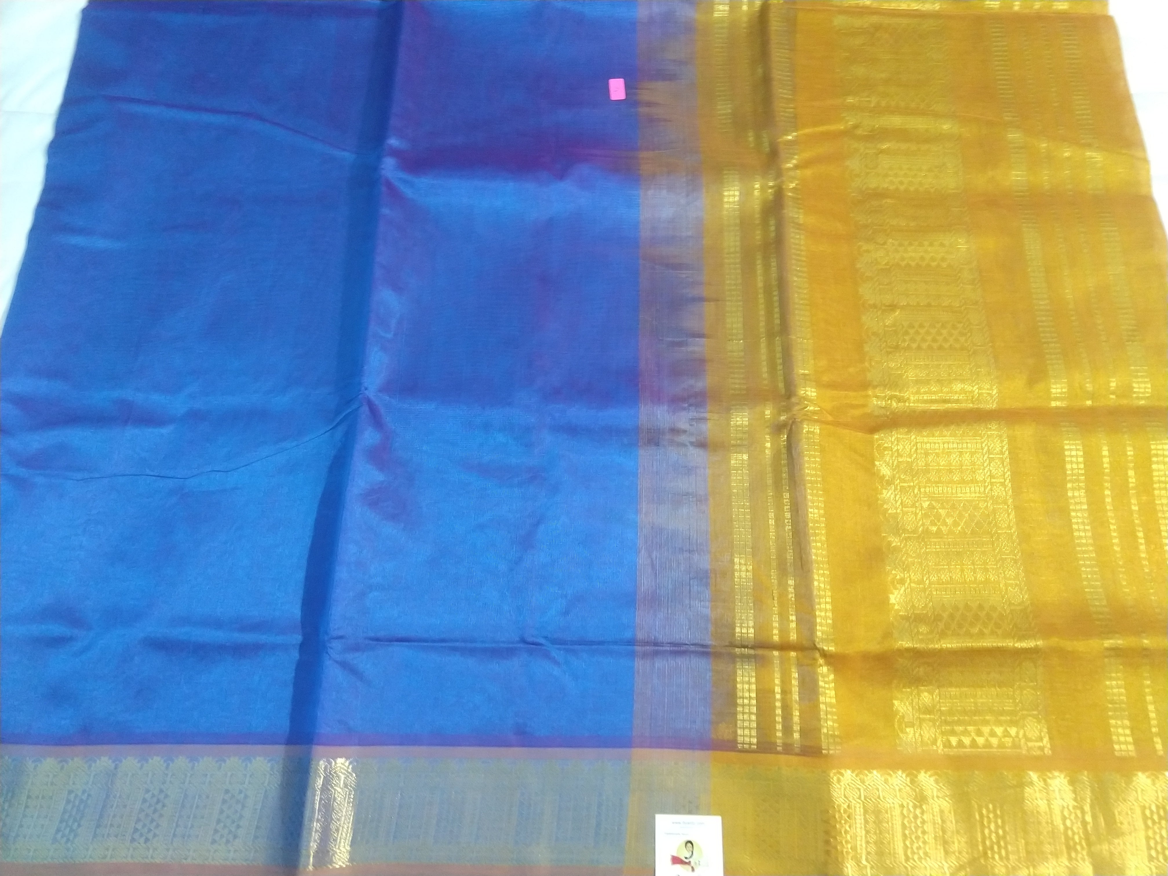 Pure silk cotton - blue by mustard