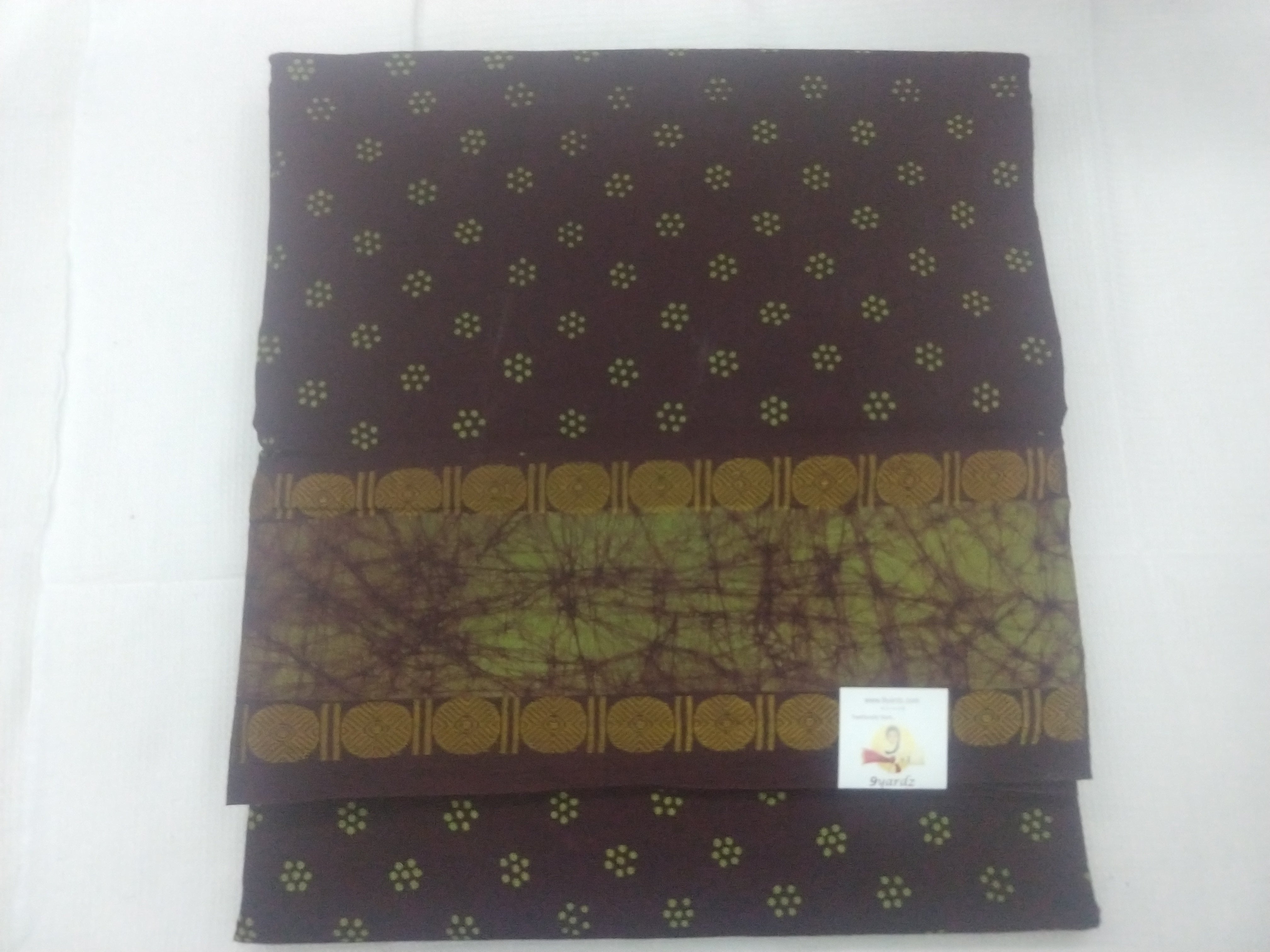 Sungudi Bathik Border- Brown