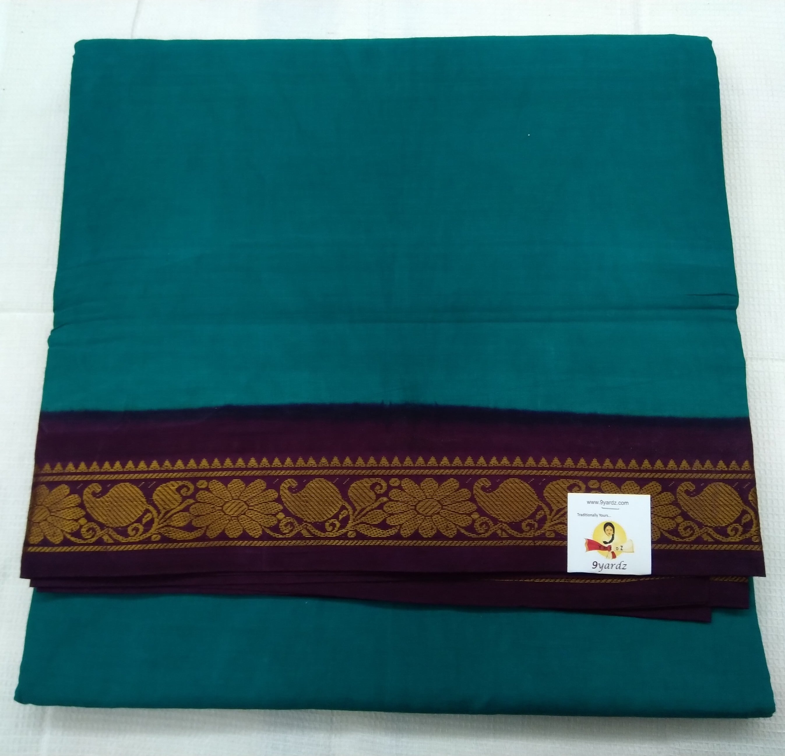 Plain Body Sungudi 10.5 yardz
