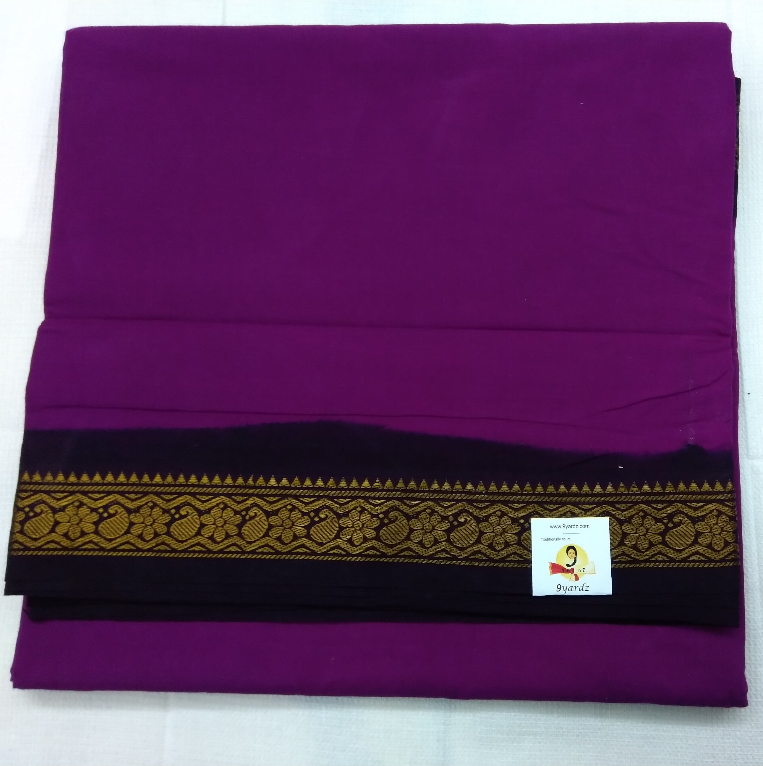 Plain Body Sungudi 10.5 yardz