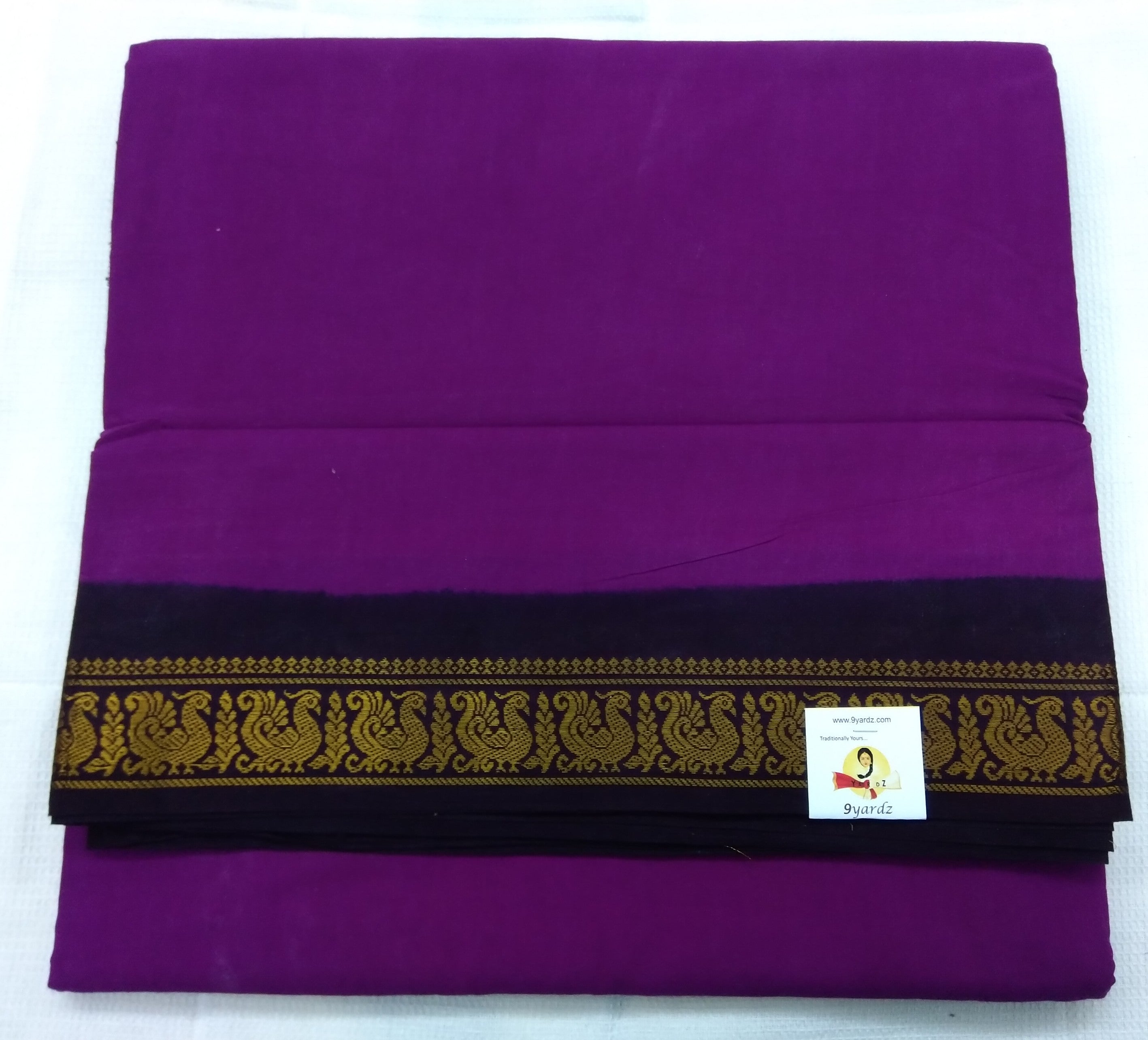 Plain Body Sungudi 10.5 yardz