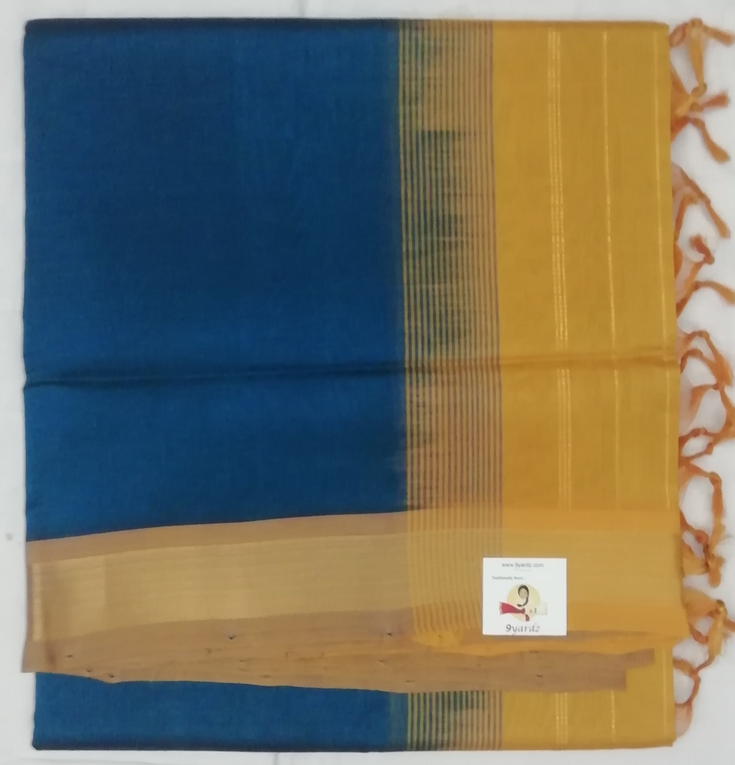 Pure Silk cotton- simple border
