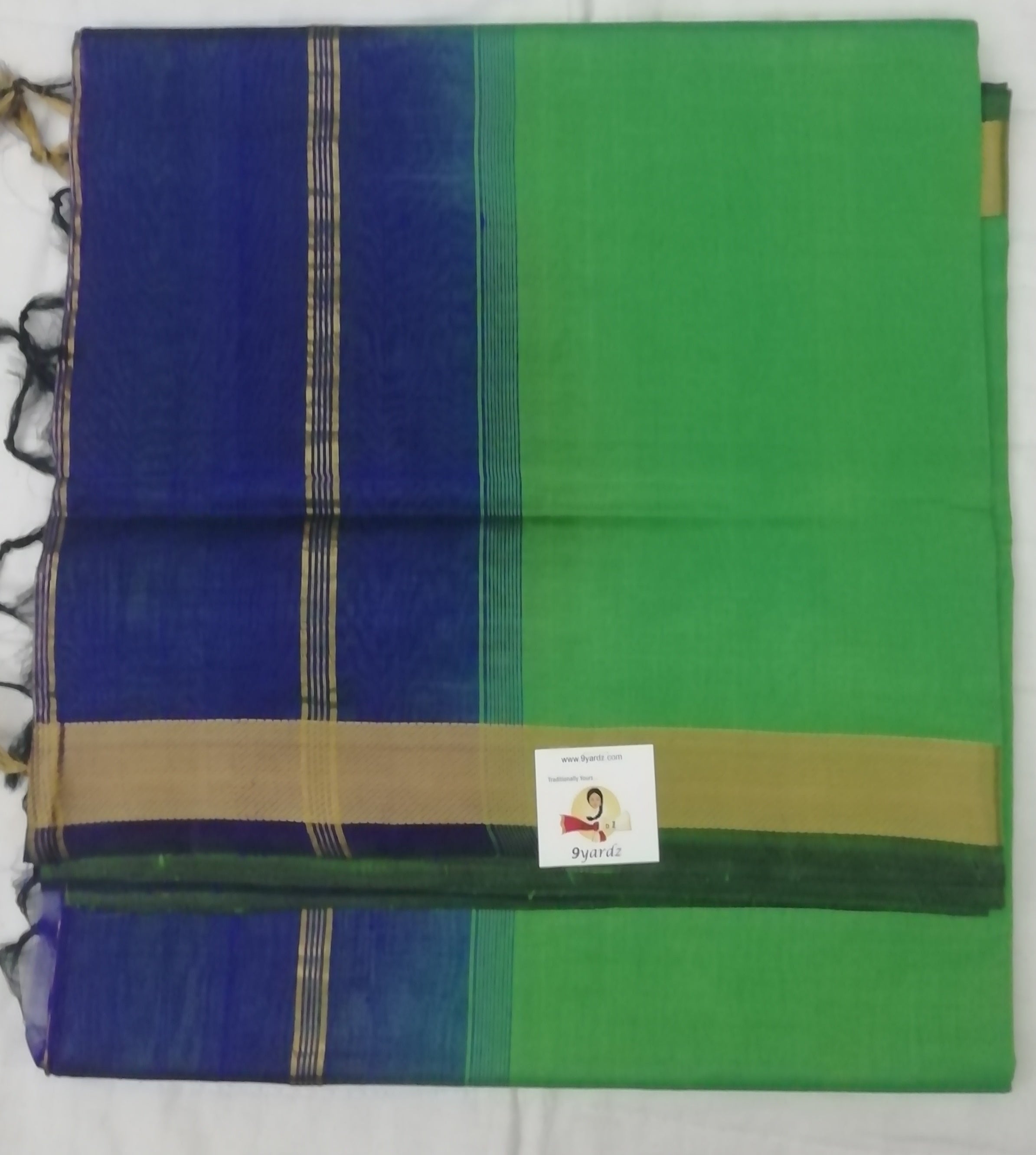 Pure Silk cotton- simple border