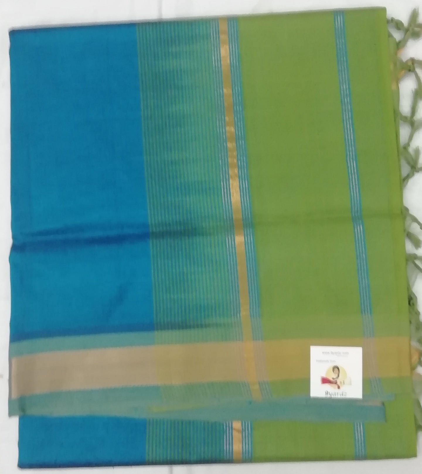 Pure Silk cotton- simple border