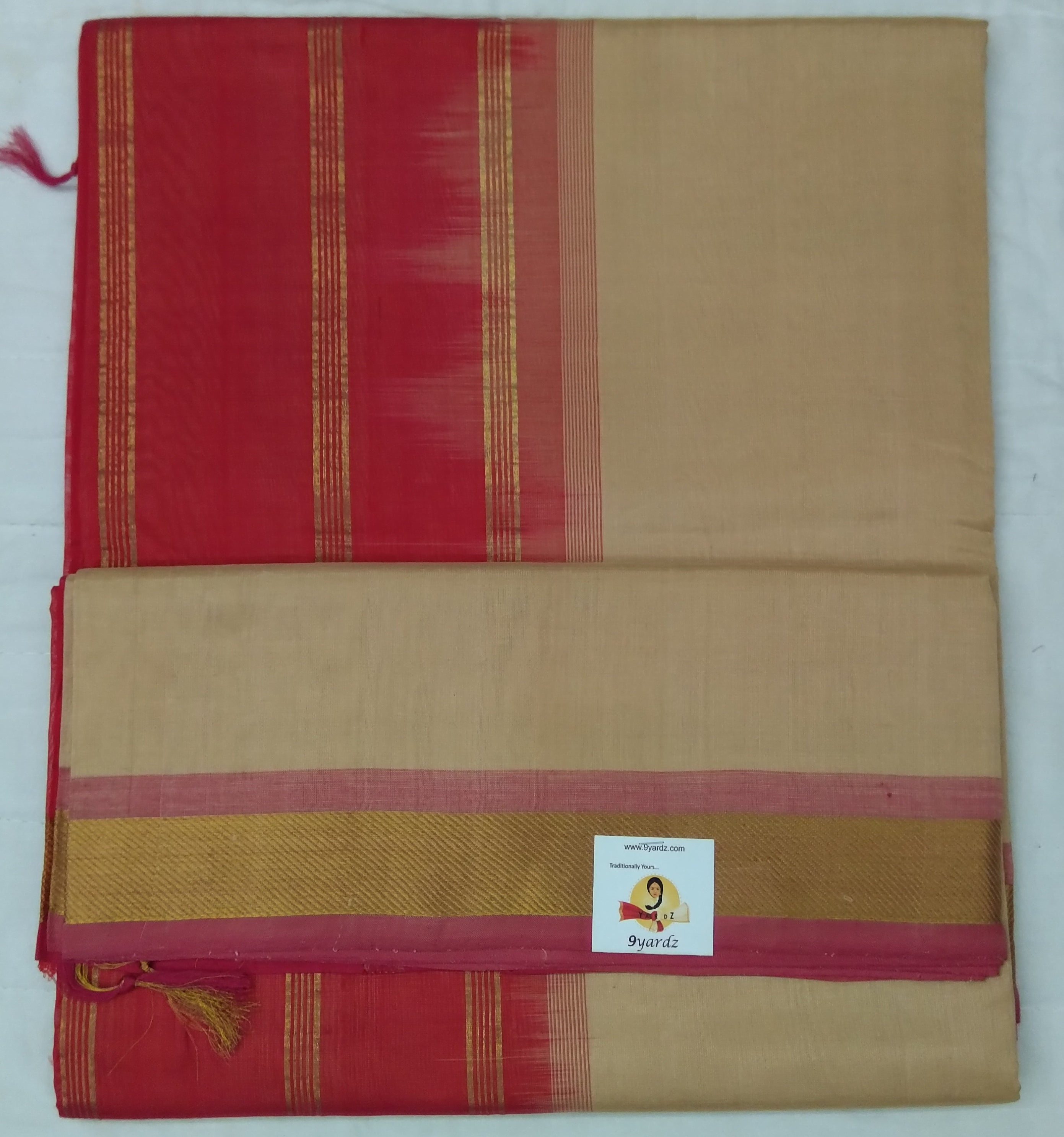 Pure Silk cotton- simple border