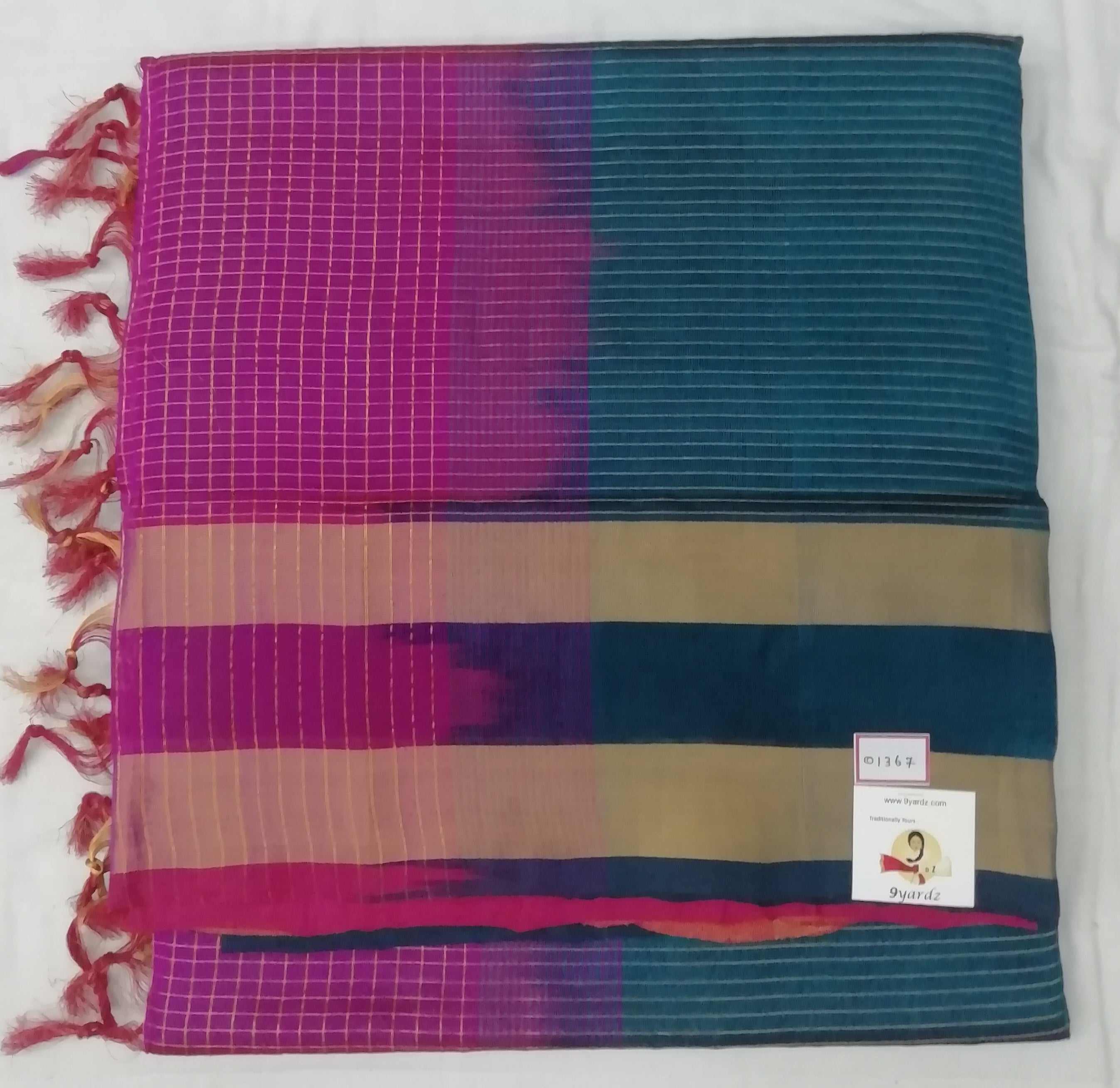 Pure Silk Cotton- Jari lines