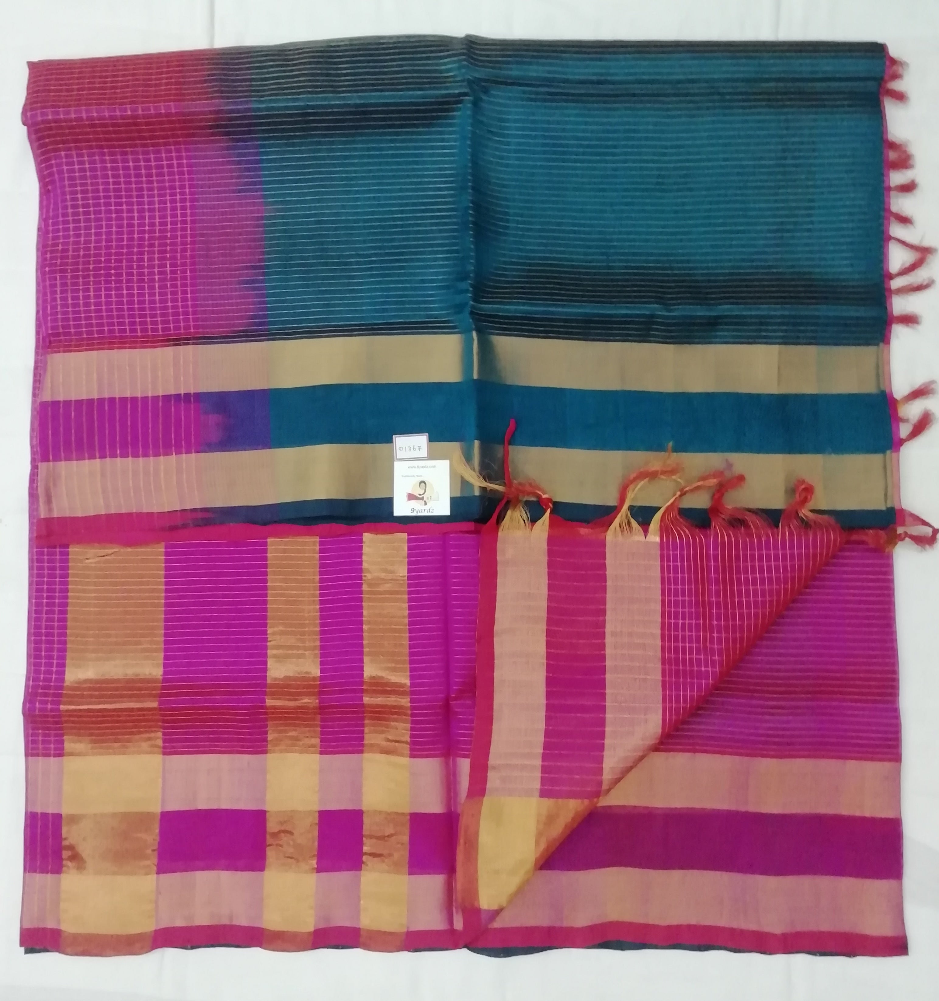 Pure Silk Cotton- Jari lines