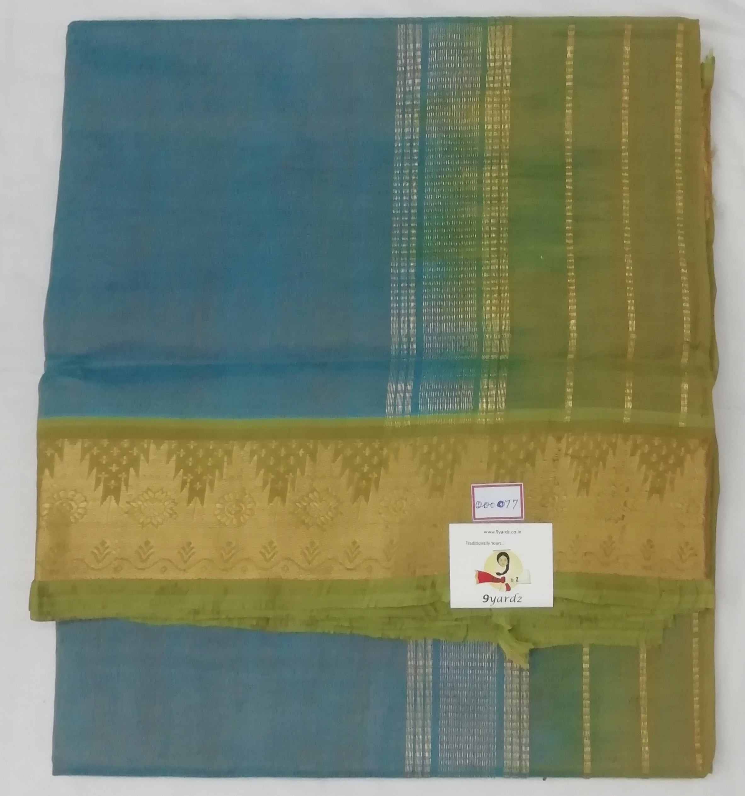 Pure Silk Cotton-Temple Border