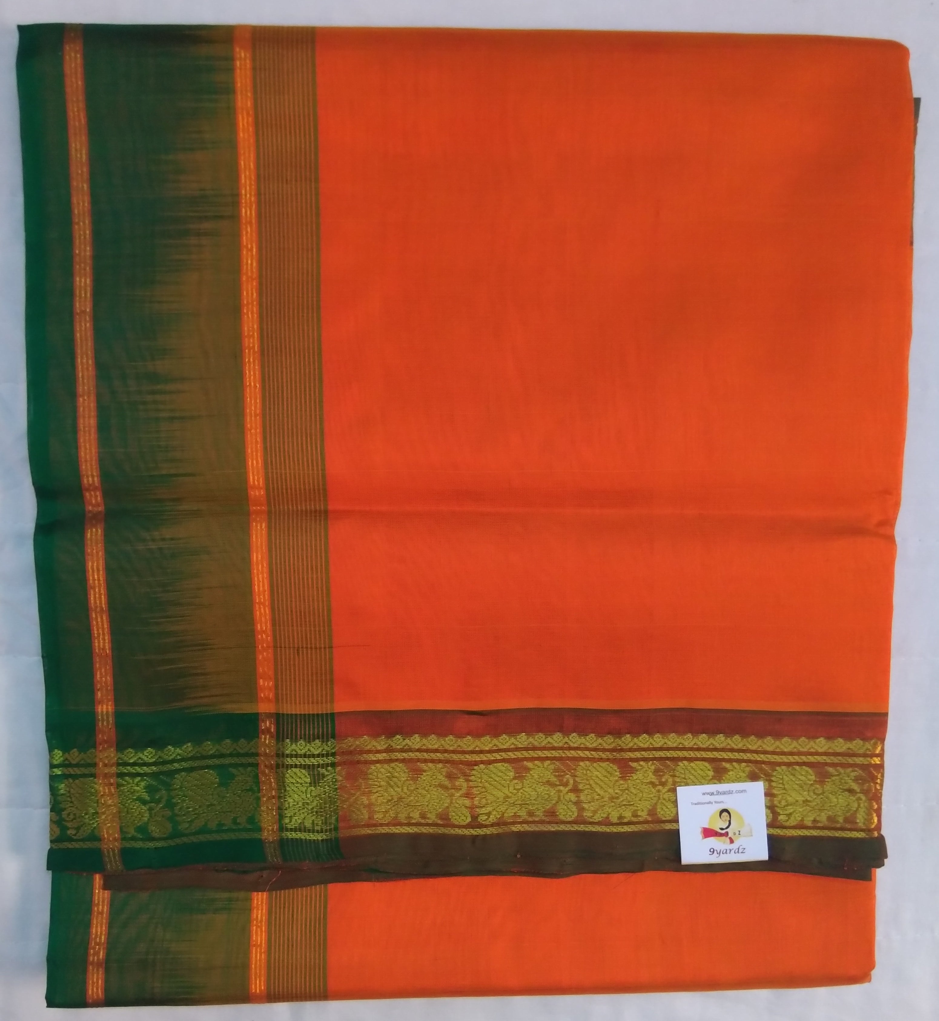 Pure Silk cotton- simple border
