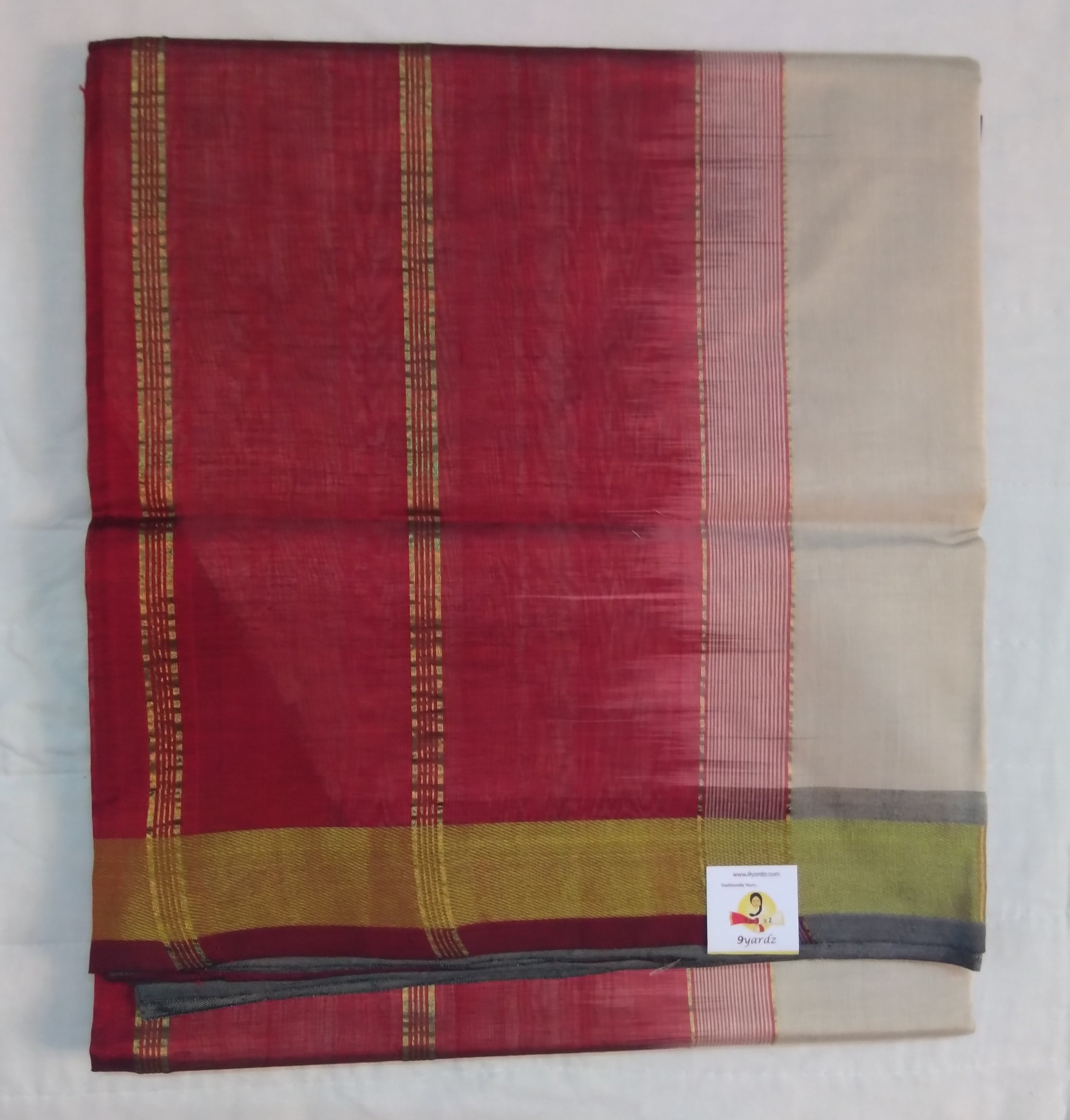 Pure Silk cotton- simple border