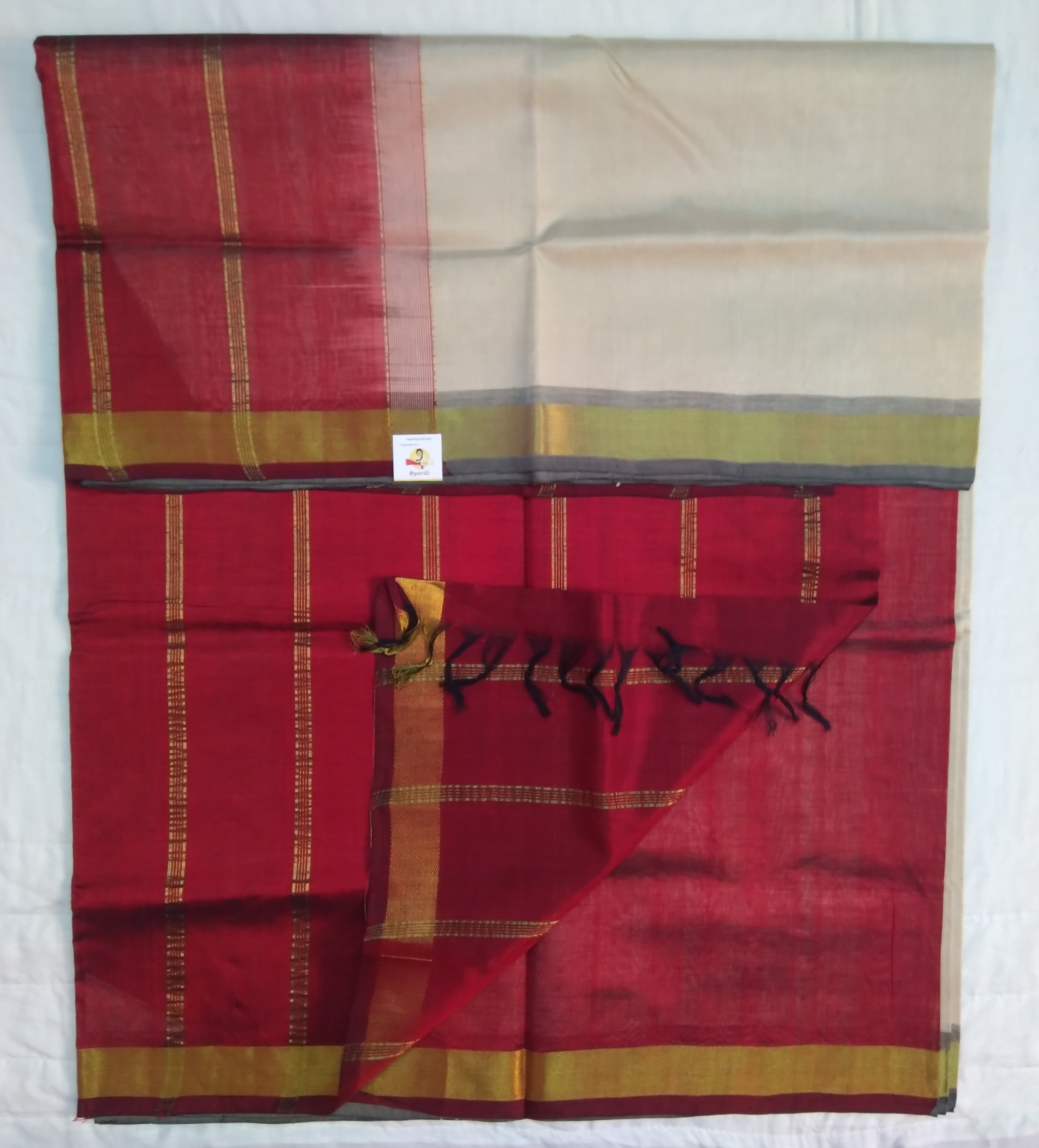 Pure Silk cotton- simple border