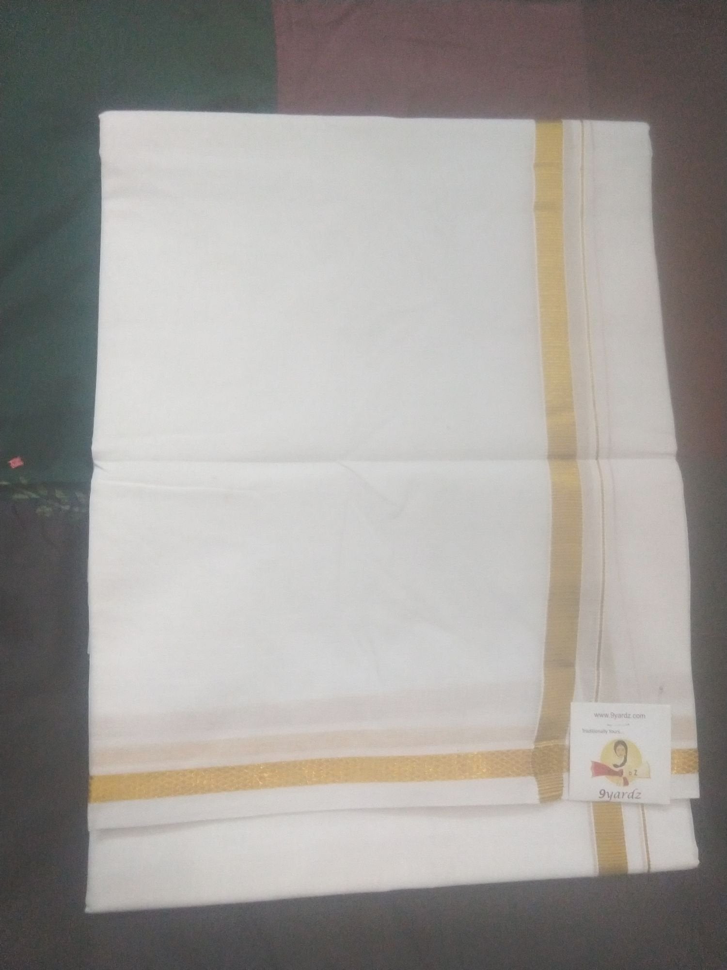 Bleached Cotton dhothi 8 muzam