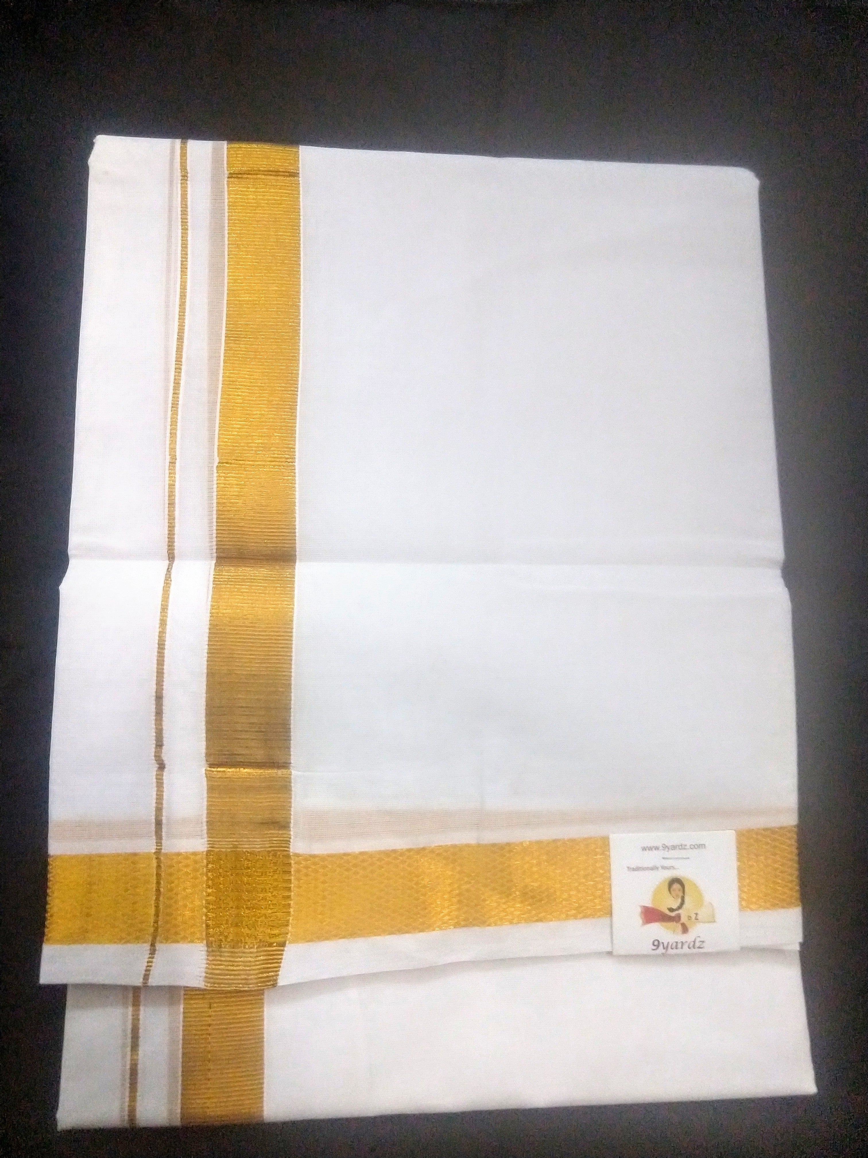Bleached Cotton dhothi 8 muzam