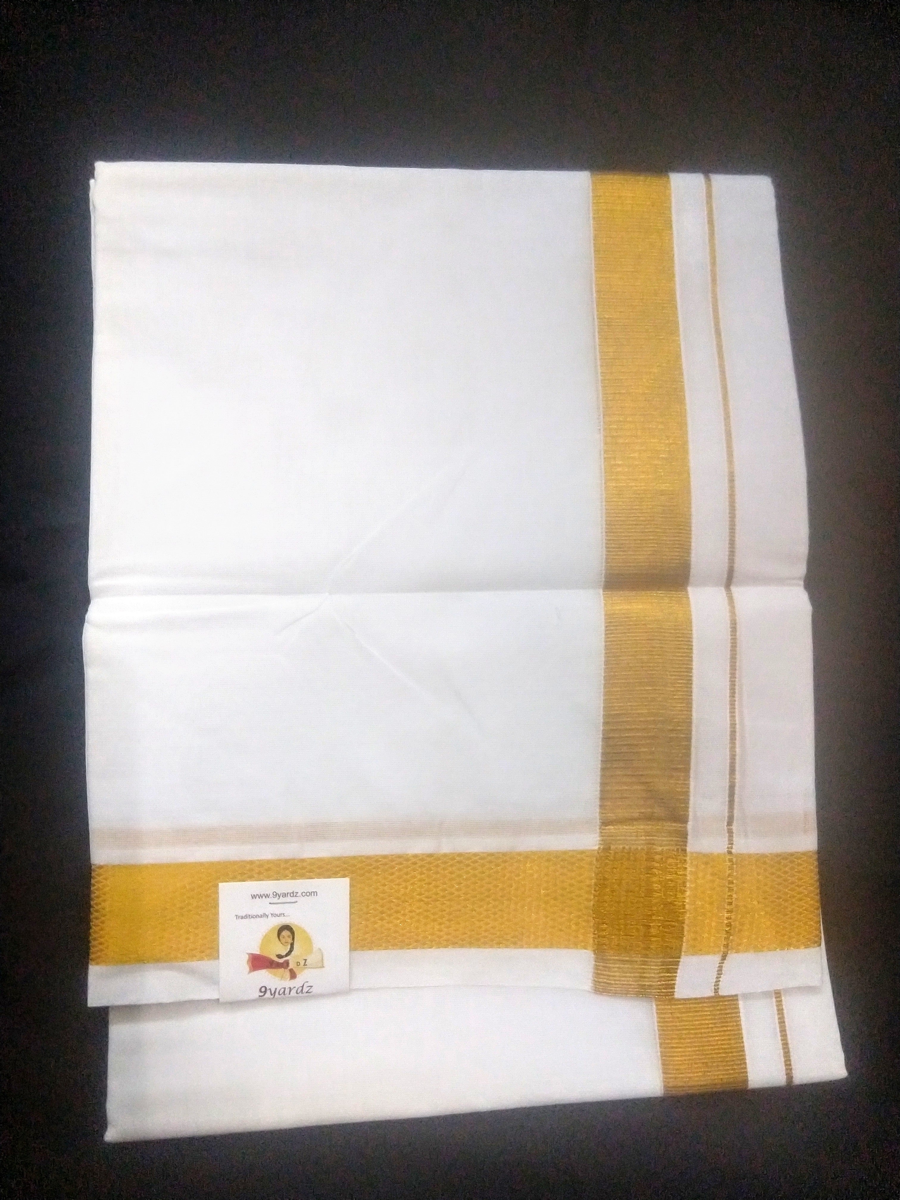 Bleached Cotton dhothi 8 muzam